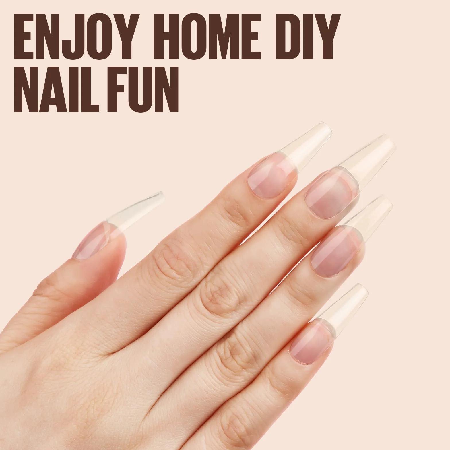 TOMICCA Colle Faux Ongles Extra Forte 15ml 4 en 1 Gummy Base Gel Pose Américaine Ongles Capsules Longue Durée Nail Extend Gel UV/LED