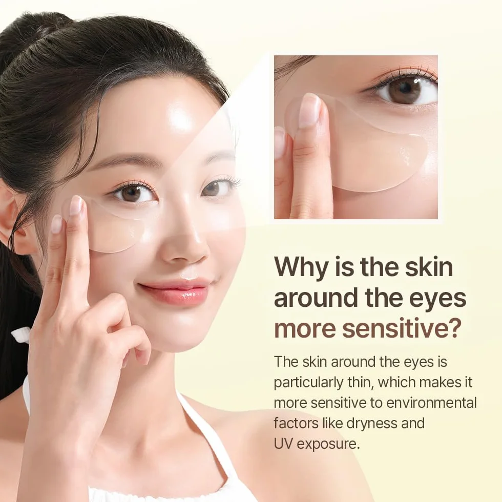 Bean Mixsoon Triple protéines de haricot & Vitamine C complexe fermenté RE breveté masque yeux hydrogel 60 unités
