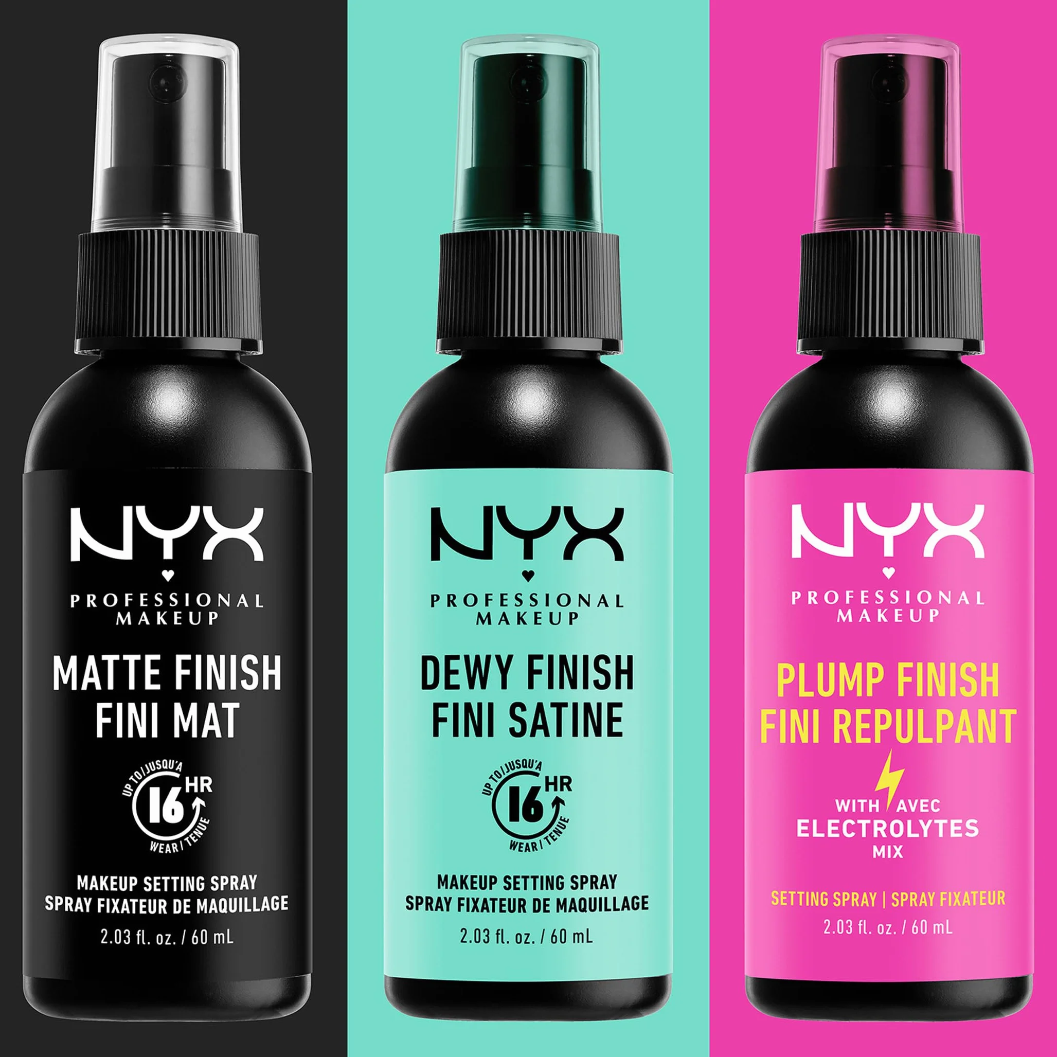 NYX Professional Makeup Setting Spray Mate Finish, Spray de Finition, Tenue Longue Durée, Fini Mat, Formule Vegan