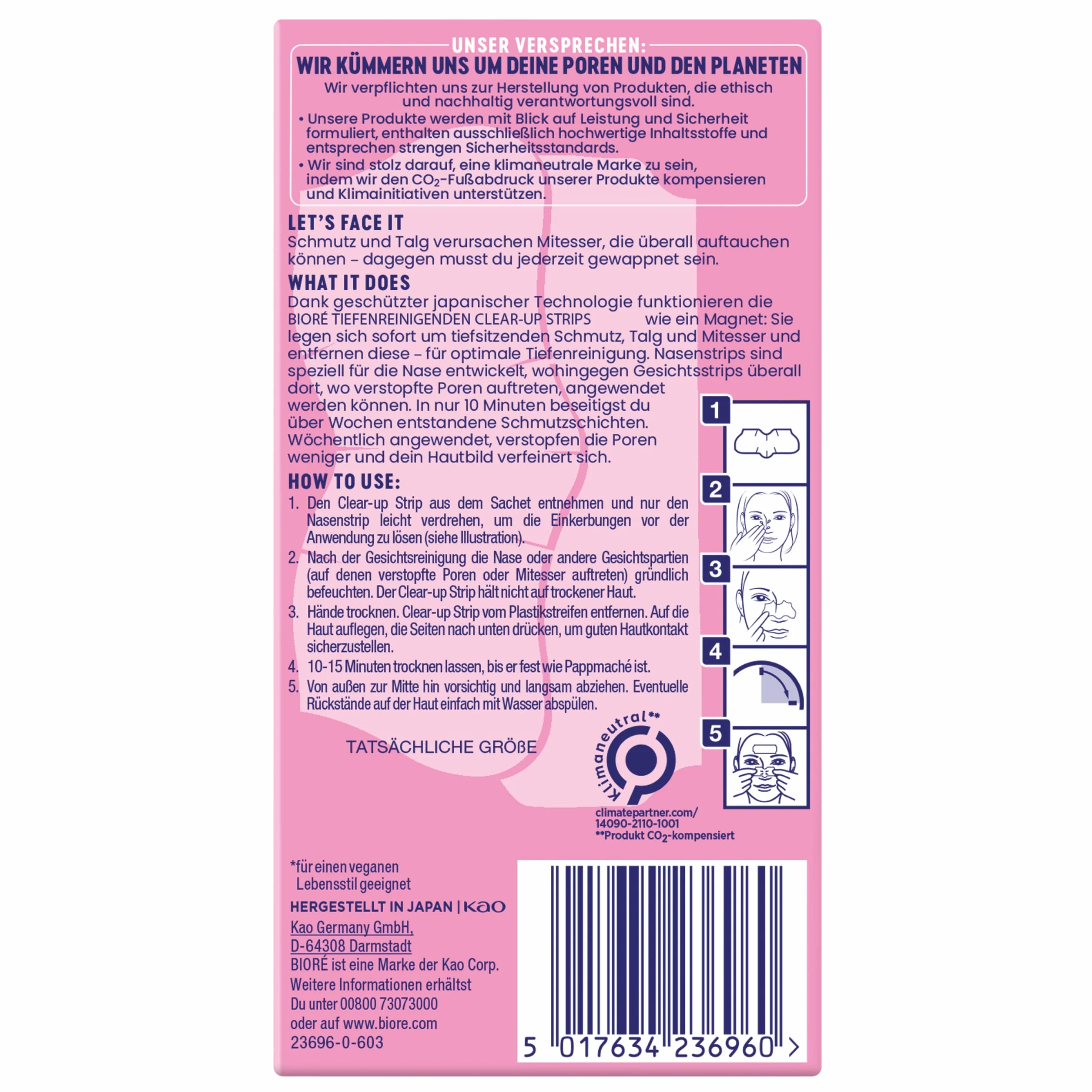 BIORÉ Patchs Ultra Purifiants à l'Hamamélis anti-points noirs pour le nez - boîte de 7