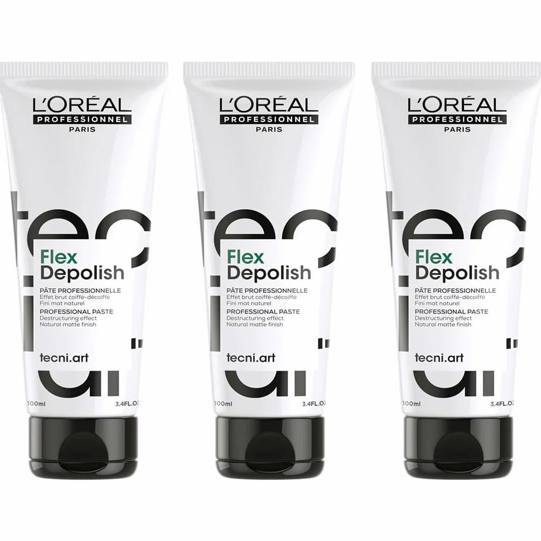 L'Oréal Professionnel - Trio Tecni Art Depolish Pâte Destructurante Force 4-3x100ml