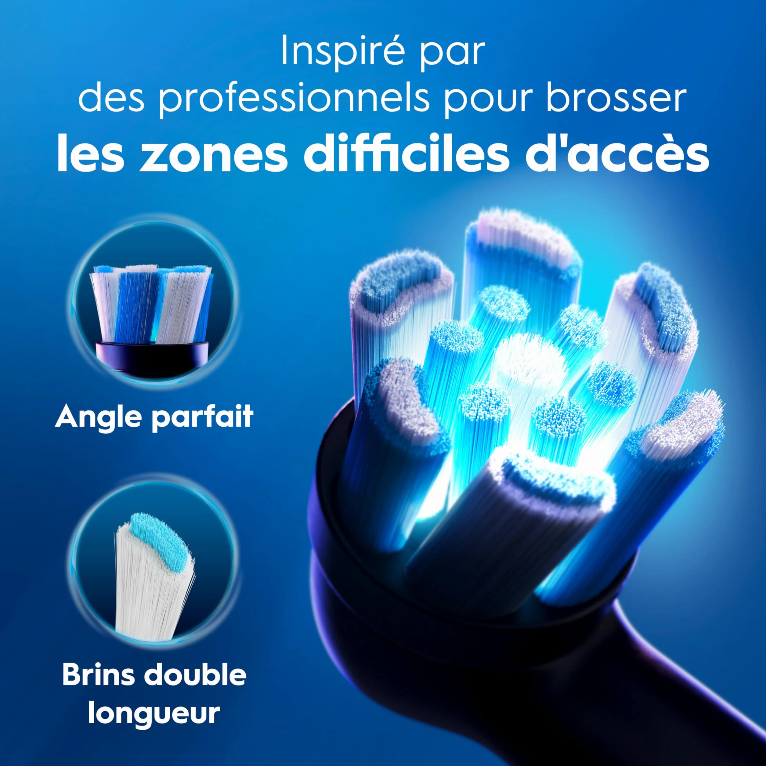 Oral-B Brosse à Dents Electrique iO 2 Noire – 3 Modes de Brossage, Capteur de Pression, Batterie Rechargeable