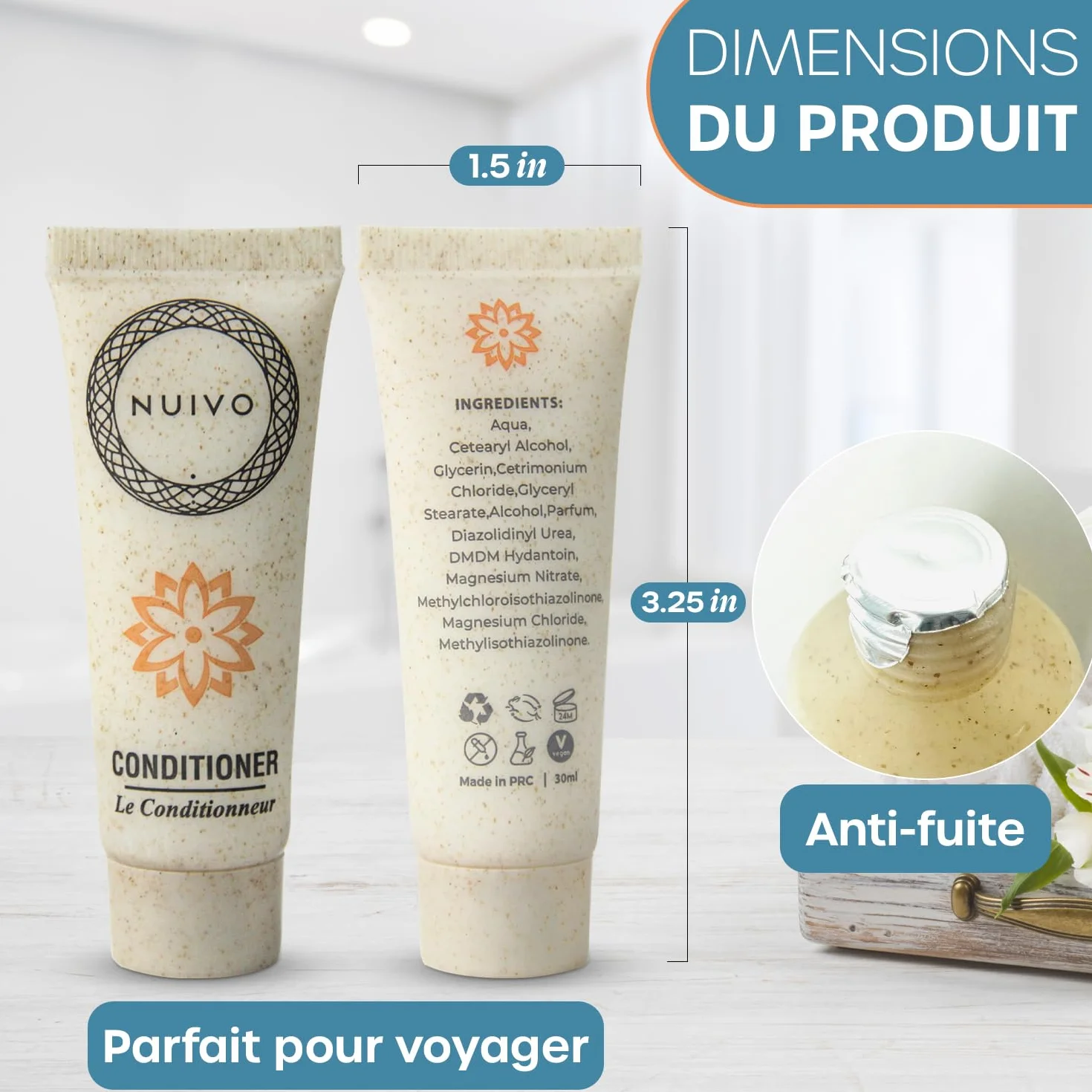 Produits d’Accueil Pack de 200 Gels Douche Shampoings 20g 30ml Écoresponsables