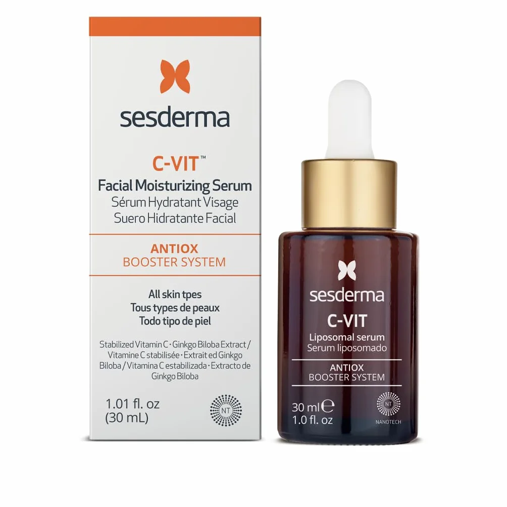 Sesderma C-Vit Sérum Liposomal – Antioxydant – Éclat et uniformité du teint – Illumine la peau – Réduit les signes de fatigue – 30 ml