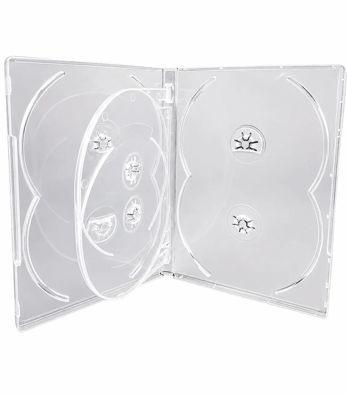 Dragon Trading Boîtier CD DVD Blu Ray 14mm Clair 6 Pistes pour 6 Disques