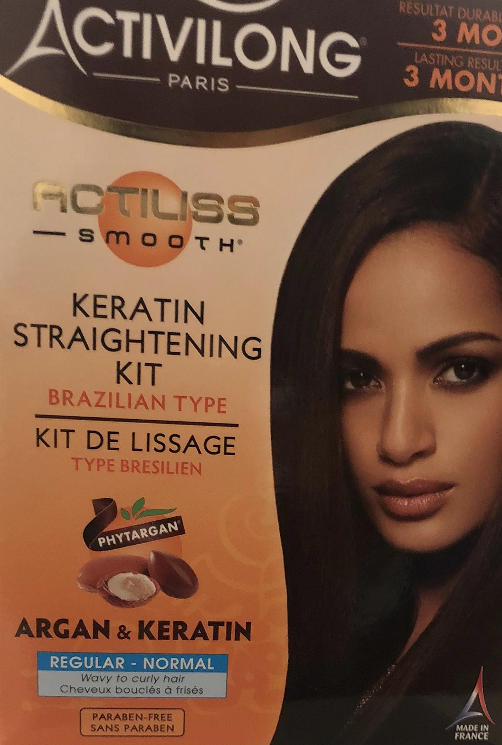 Kit De Lissage Type Brésilien Normal Cheveux Frisés À Bouclés Enrichi Argan Bio Kératine Made In France