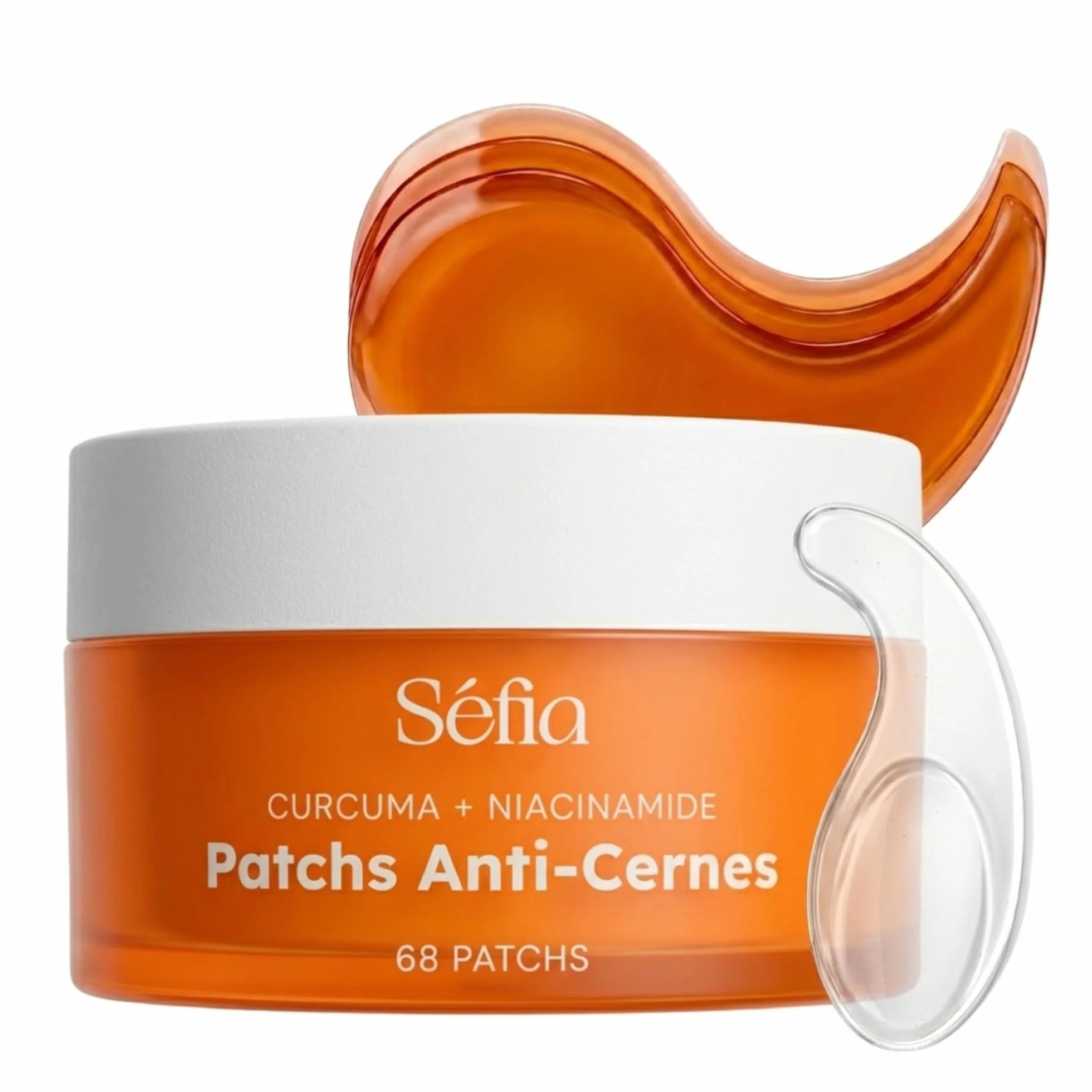 Patch Yeux Anti-Cernes 68 Patchs (34 Paires) Caféine Niacinamide Acide Hyaluronique Réduit Poches Cernes
