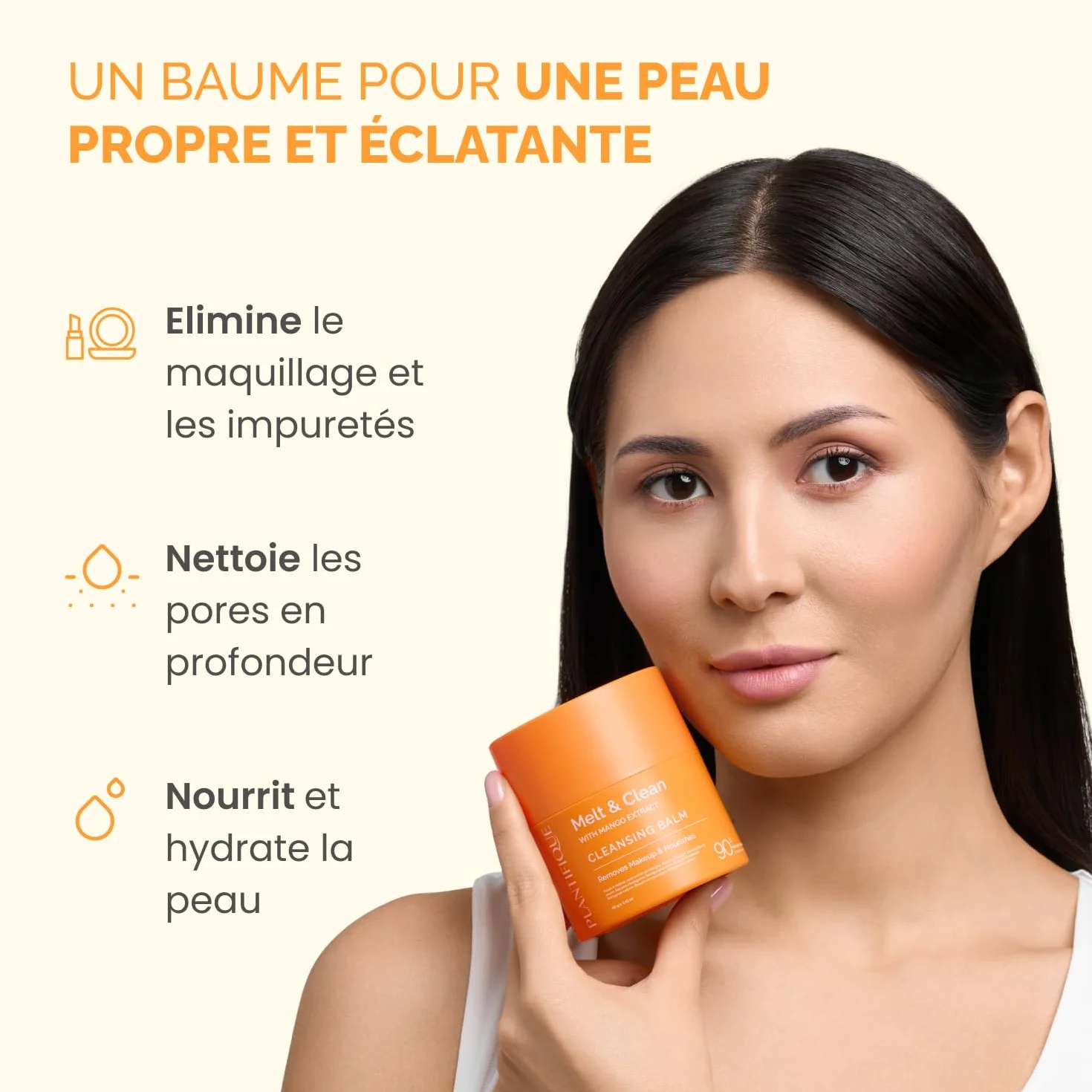PLANTIFIQUE Baume Démaquillant Visage Acide Hyaluronique Céramides 40 g