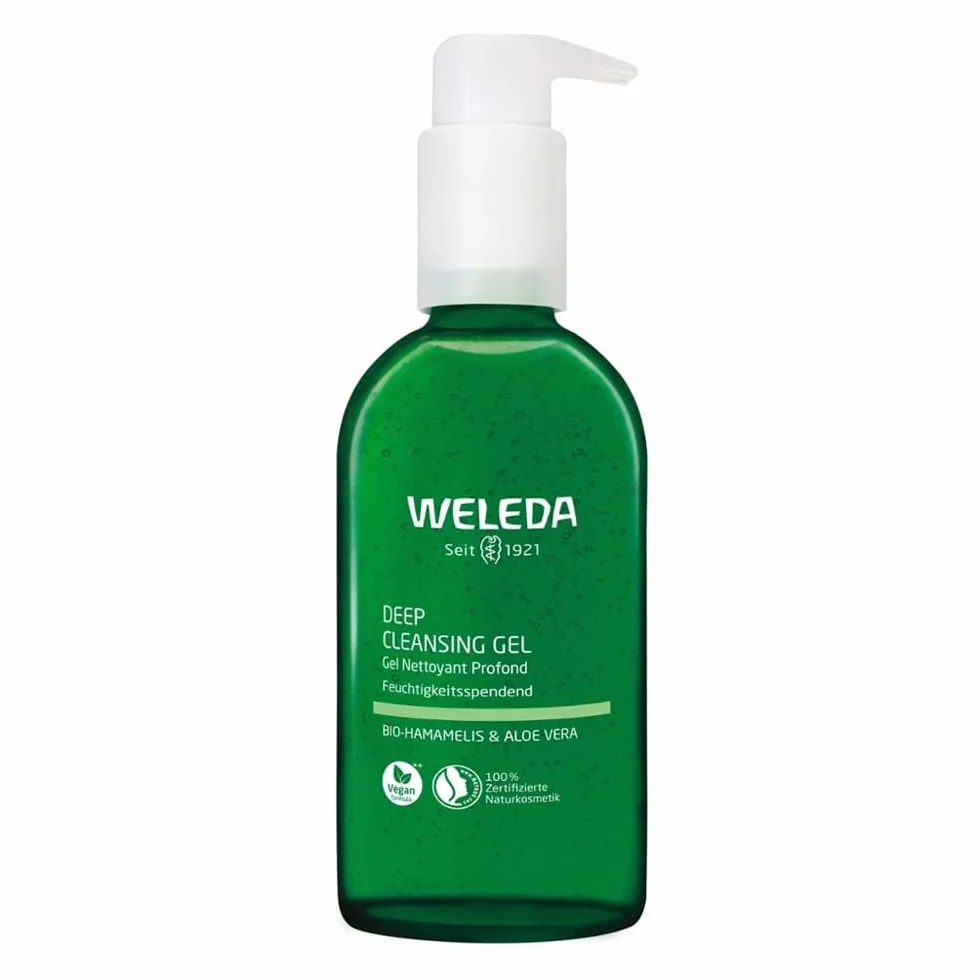 Weleda Hamamélis bio et aloe vera Gel nettoyant profond 150 ml