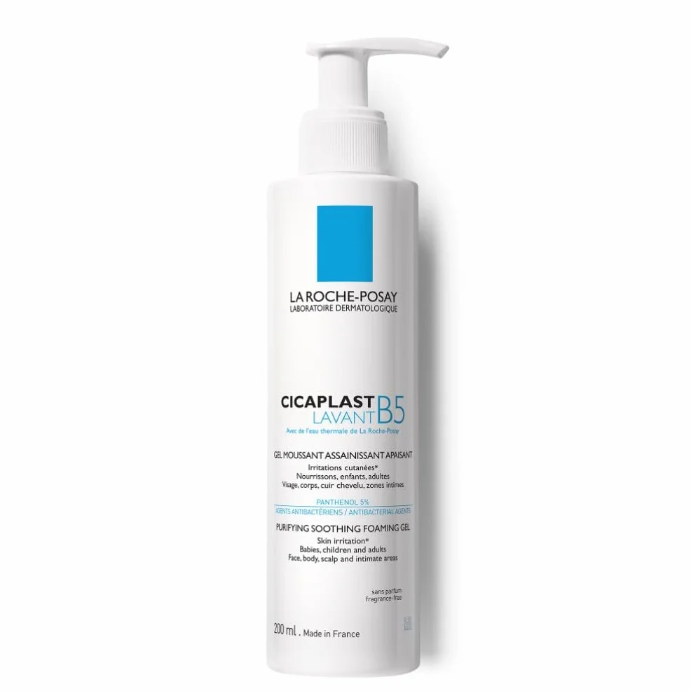 La Roche-Posay Cicaplast Lavant B5+ Gel Mousse de Douche Purifiant Apaisant 5% Vitamine B5 Panthenol