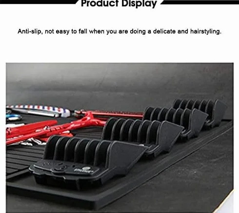 Tapis Anti-dérapant en Silicone pour Outils de Coiffeur et Salon
