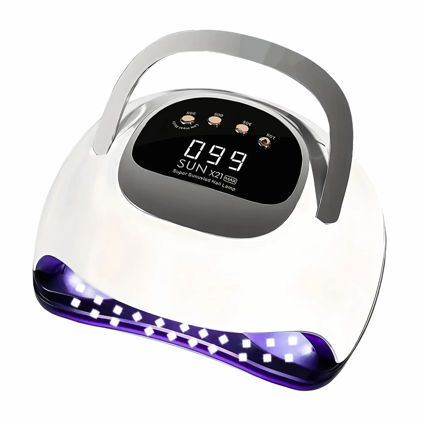 Lampe UV Pour Ongles en Gel, Lampe UV Professionnelle Pour Ongles 320W avec 72 LED, Capteur Automatique, 4 Minuteries
