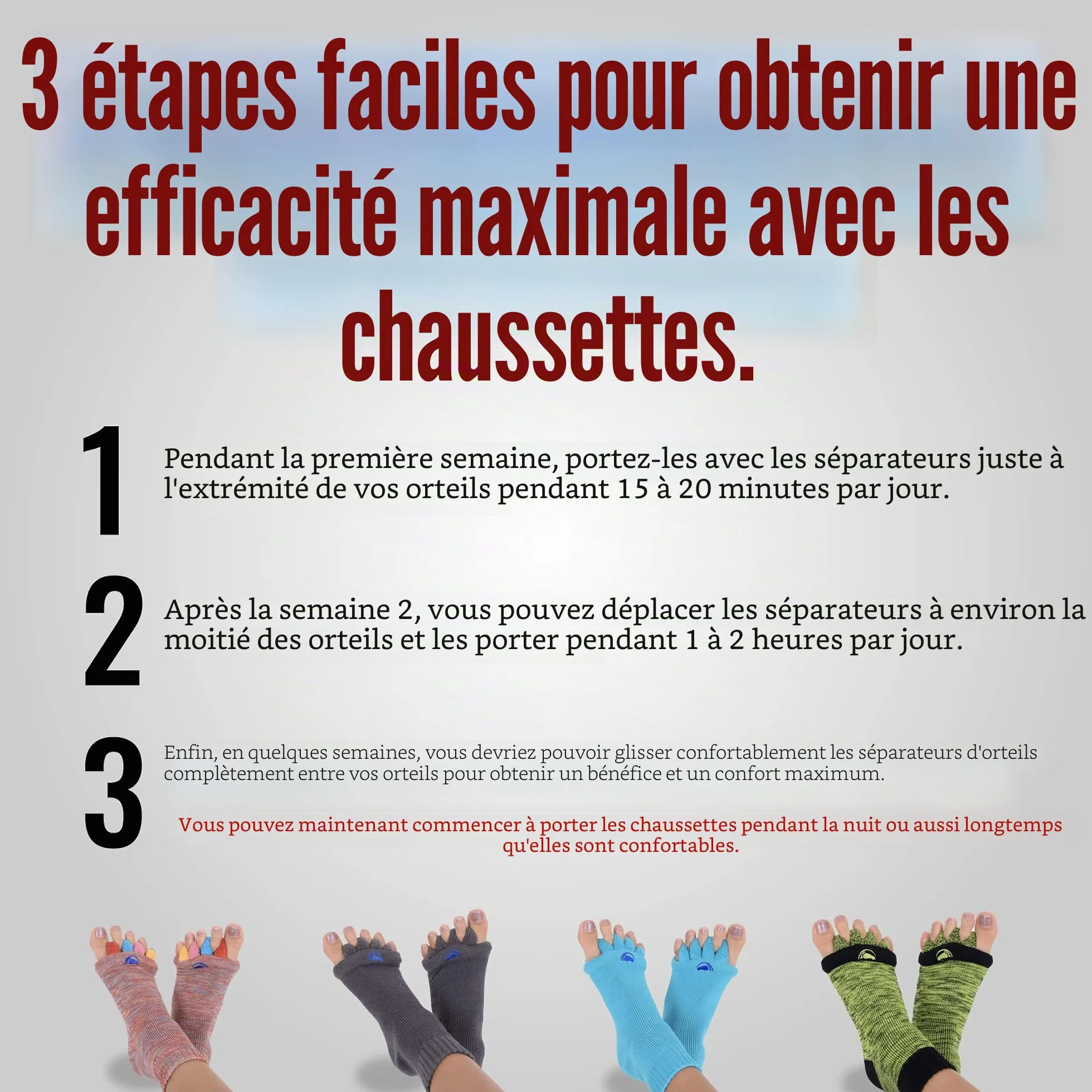 My Happy Feet Light Grey Régulier Femme (lot de 2)