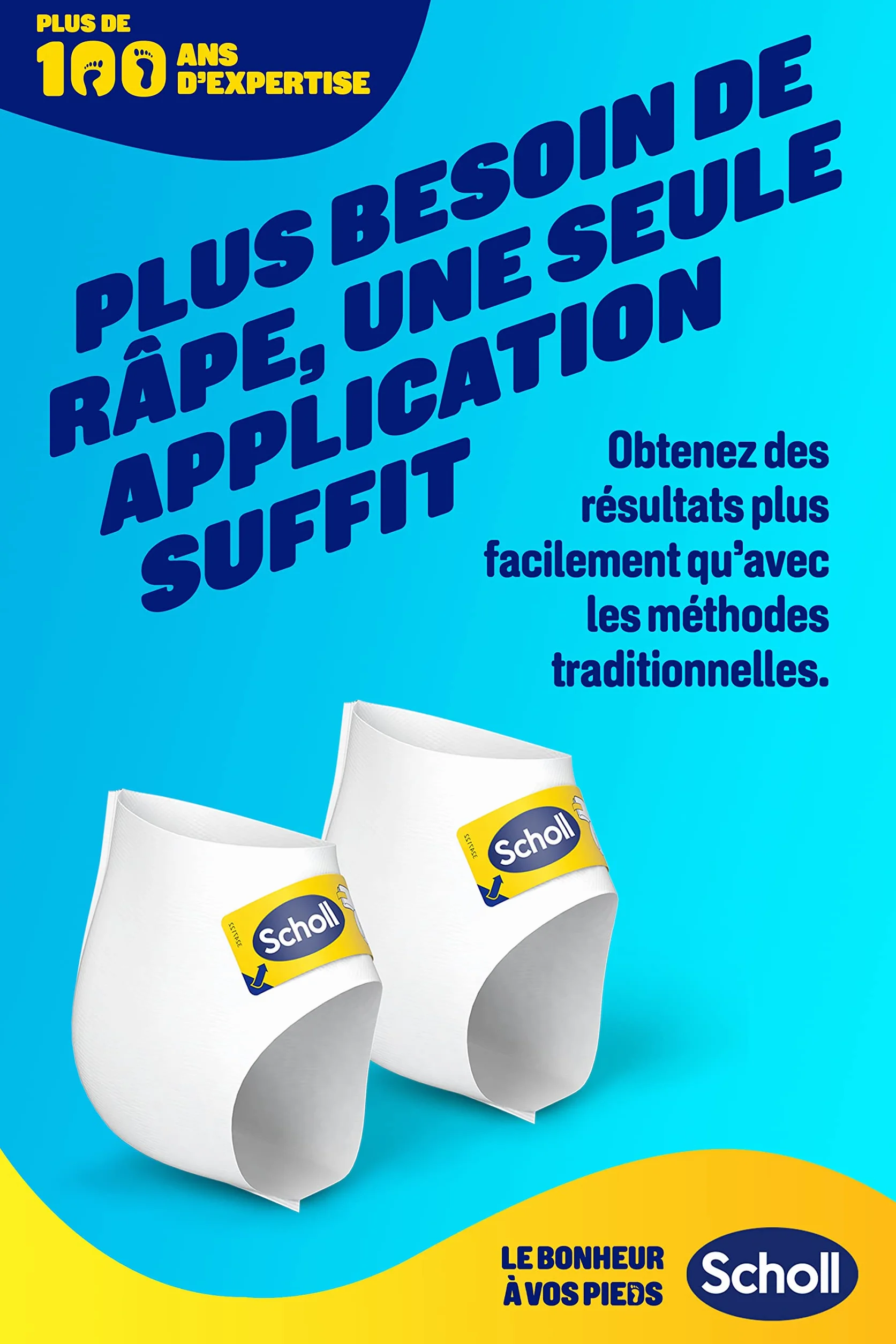 Dr. Scholl's Masque Pieds Exfoliant Peeling Callosités Hydratation Intense 2 Chaussettes