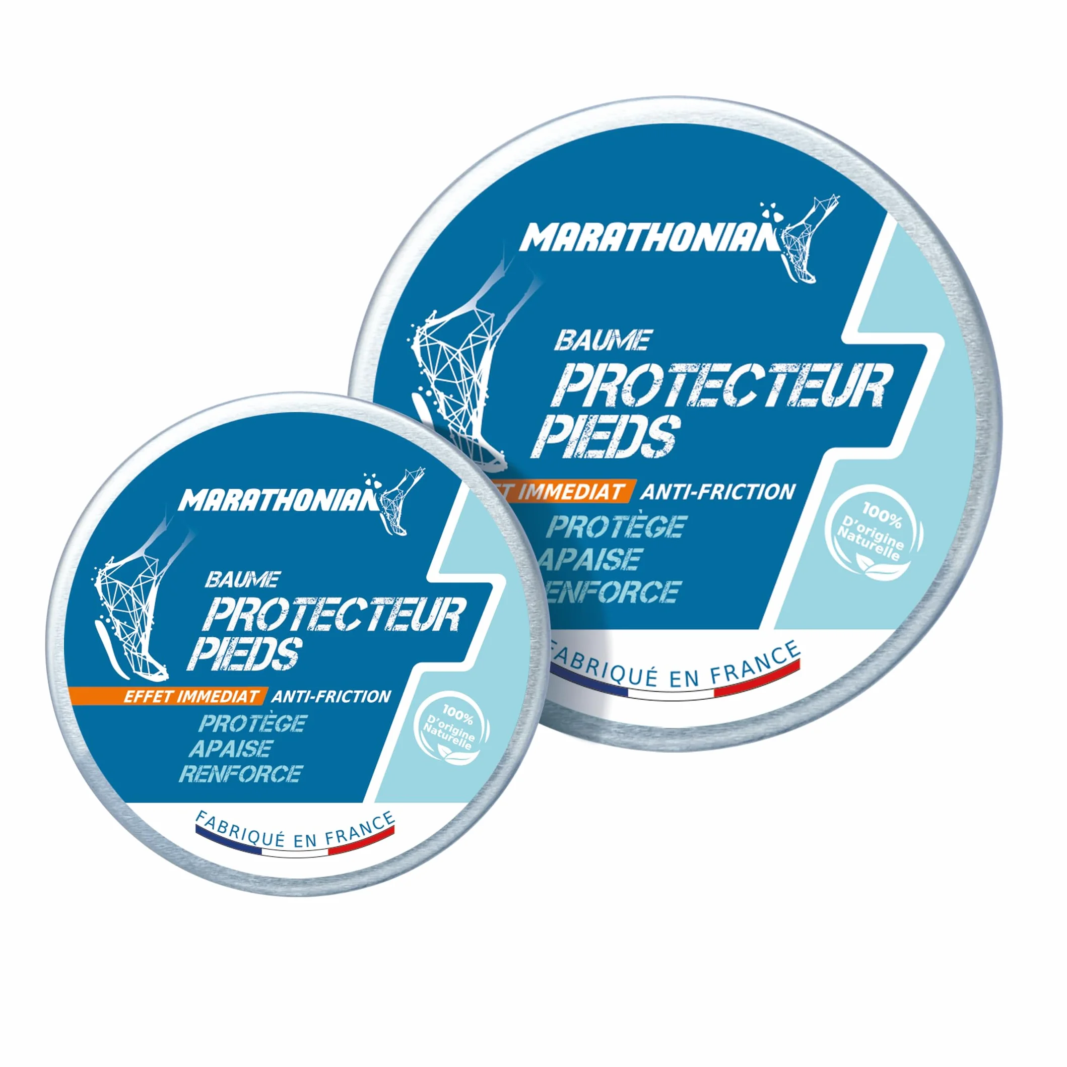 Baume Protecteur Pieds 3 en 1 Anti-frottement 100% Naturel Fabriqué en France