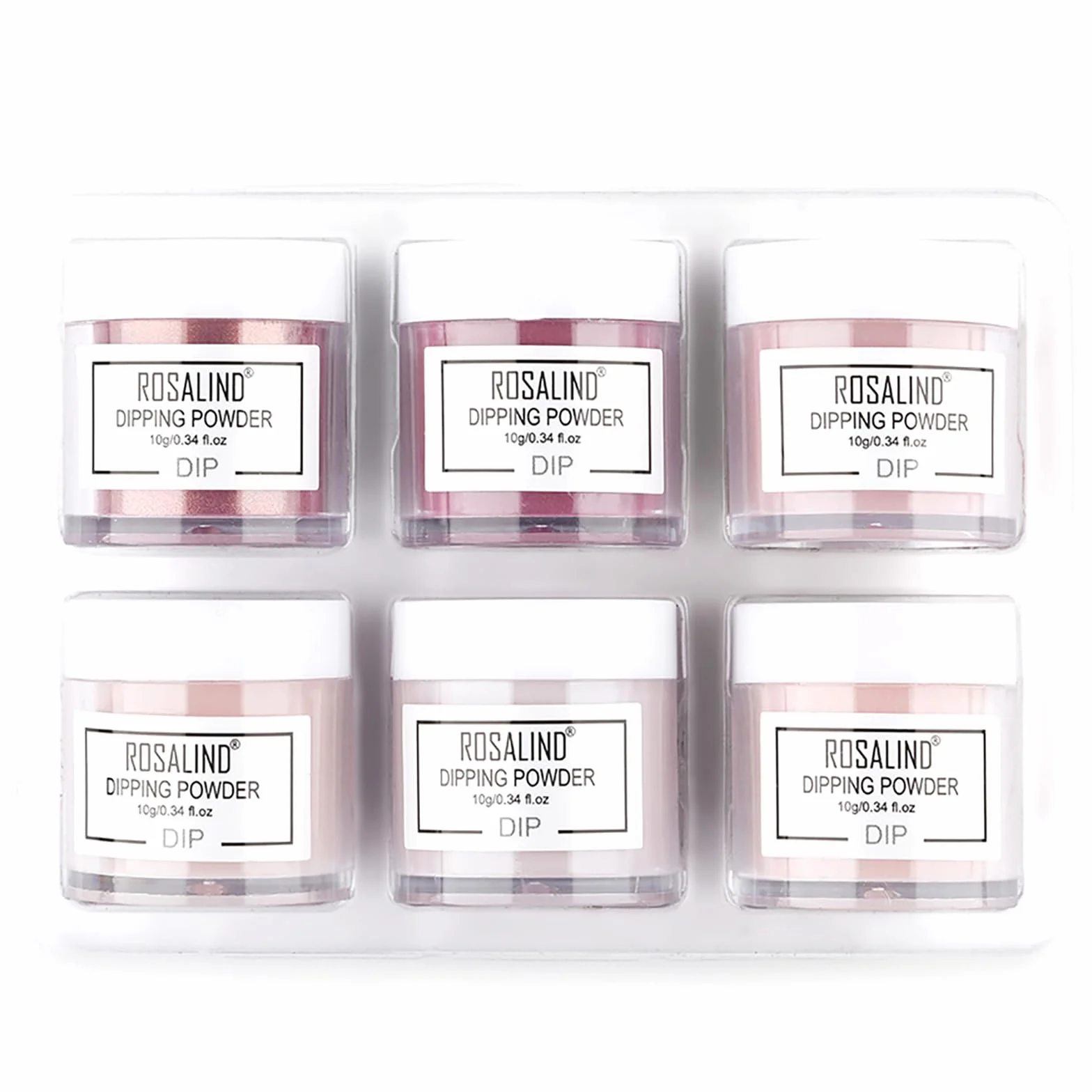 Dip Powder Nail Kit 6 Couleurs Manucure Professionnel Ongles Poudre French DIY Home Nail Salon #013