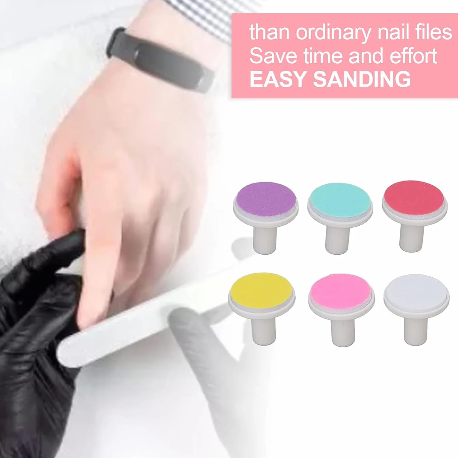 HORREX 18 Pièces Lime à Ongles Électrique Têtes de Rechange pour Coupe-Ongles