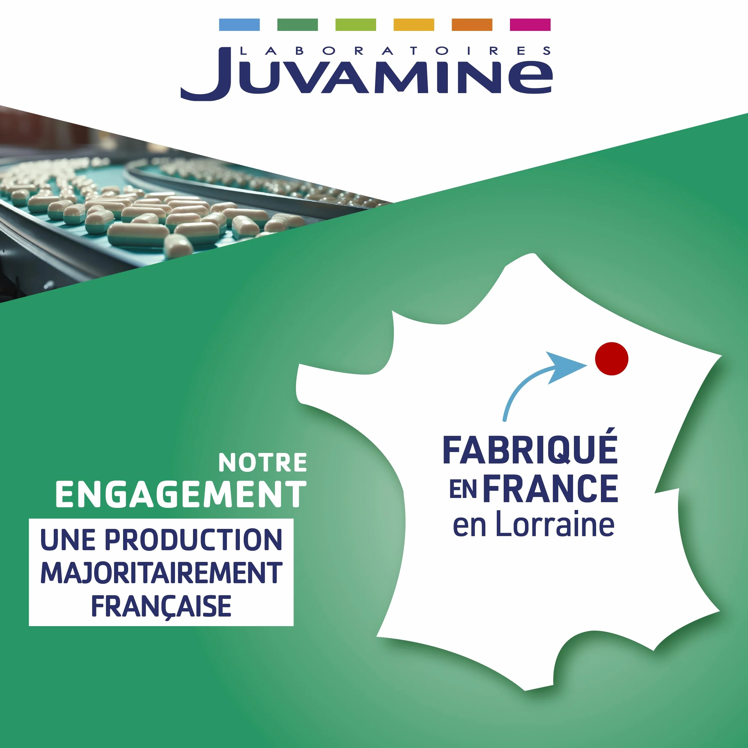 Juvamine 12 Vitamines & 9 Minéraux Effervescents Fatigue Stress Métabolisme Énergétique Immunité 30 Comprimés Arôme Tropical Fabriqué en France