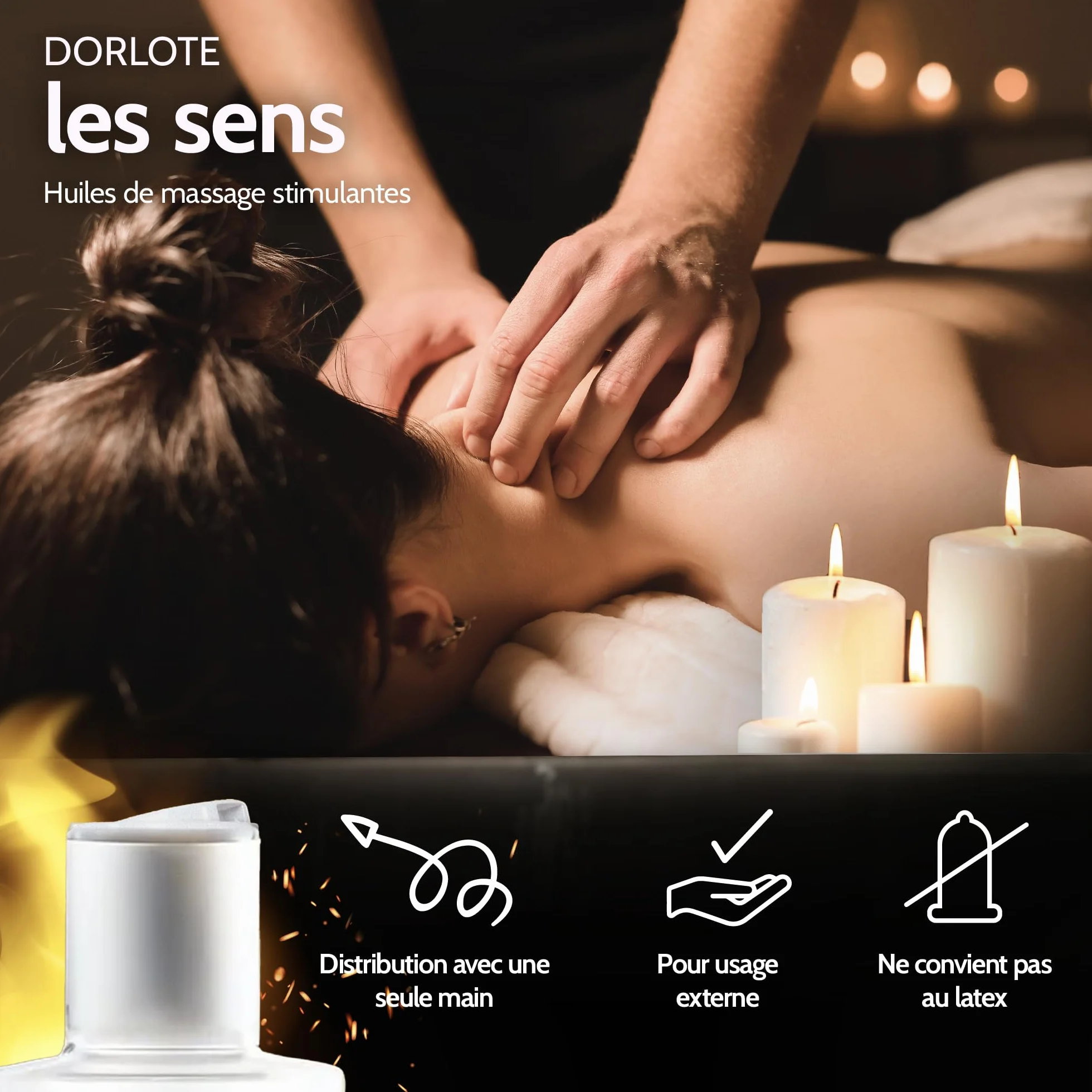 Vibratissimo Hot Moments huile de massage chauffante et apaisante 100 ml