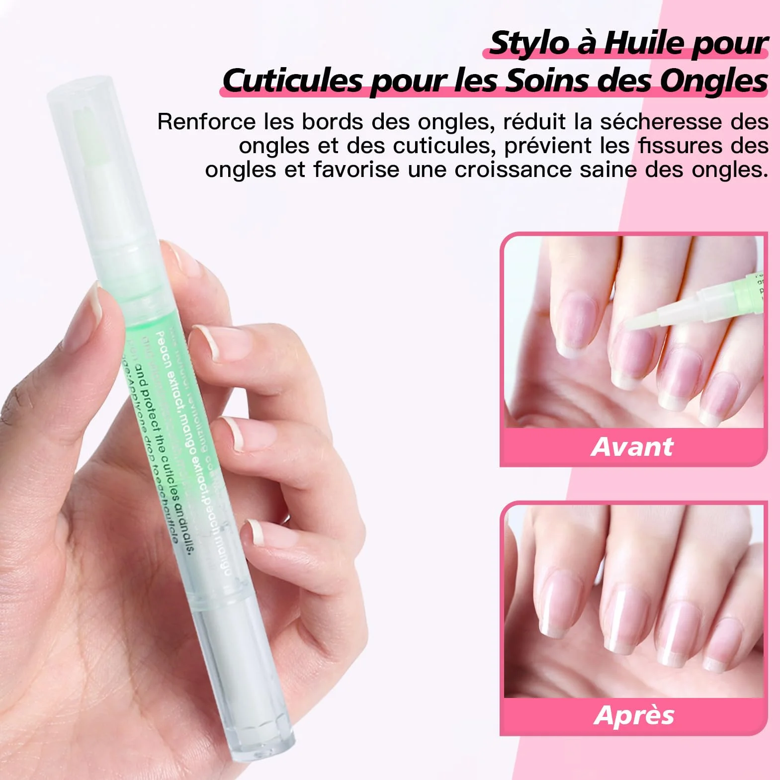 Kit de Cuticle Remover 180ml Crème Remover de Cuticules, Coupe Cuticule, Pince Cuticule, Repousse-Cuticules, Stylo à Huile pour Cuticules et Tampons de Coton, Pour Soins Manucure Pro et DIY