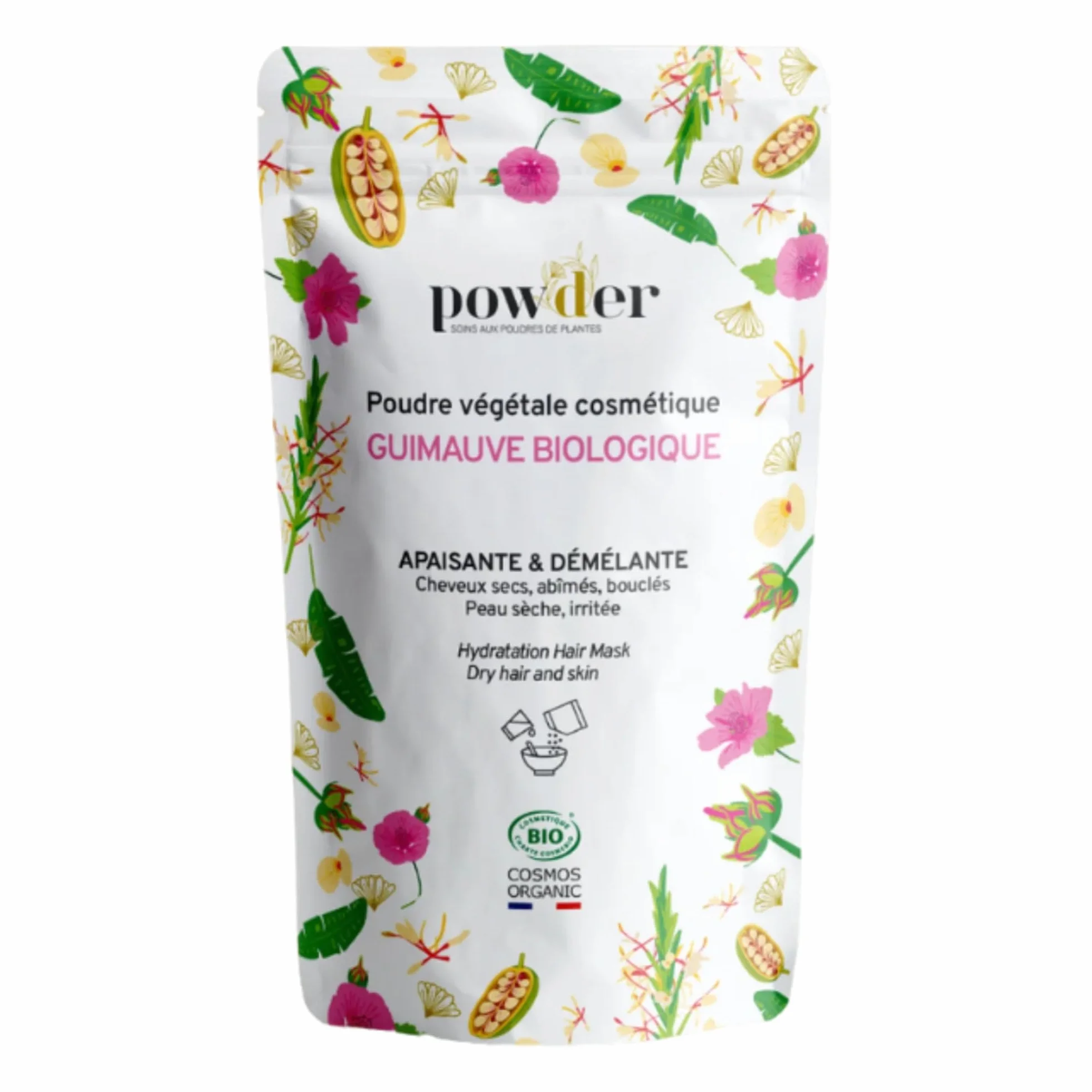 Poudre de Guimauve Bio Cheveux Démêlant Naturel Hydratant 100g