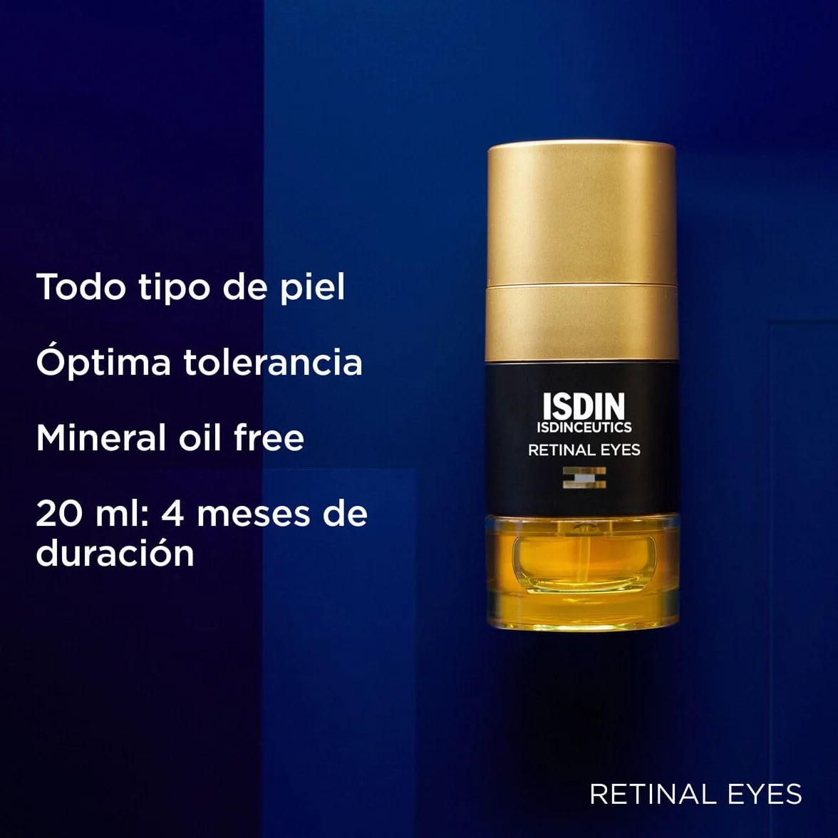 ISDIN Isdinceutics Retinal Eyes 20 ml Sérum Contour des Yeux au Rétinal Rides Poches Cernes Fermeté Luminosité Fatigue