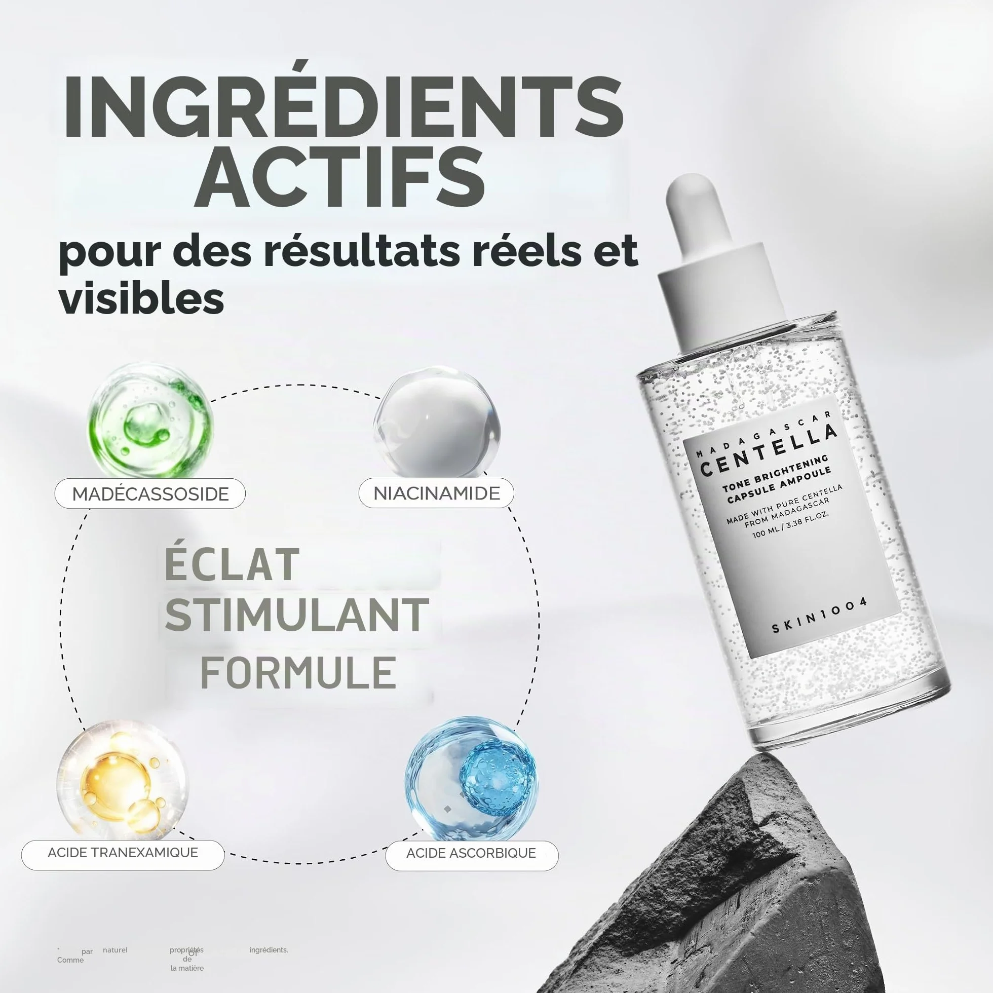 SKIN1004 Madagascar Centella Argile éclaircissante Capsule Ampoule 100 ml