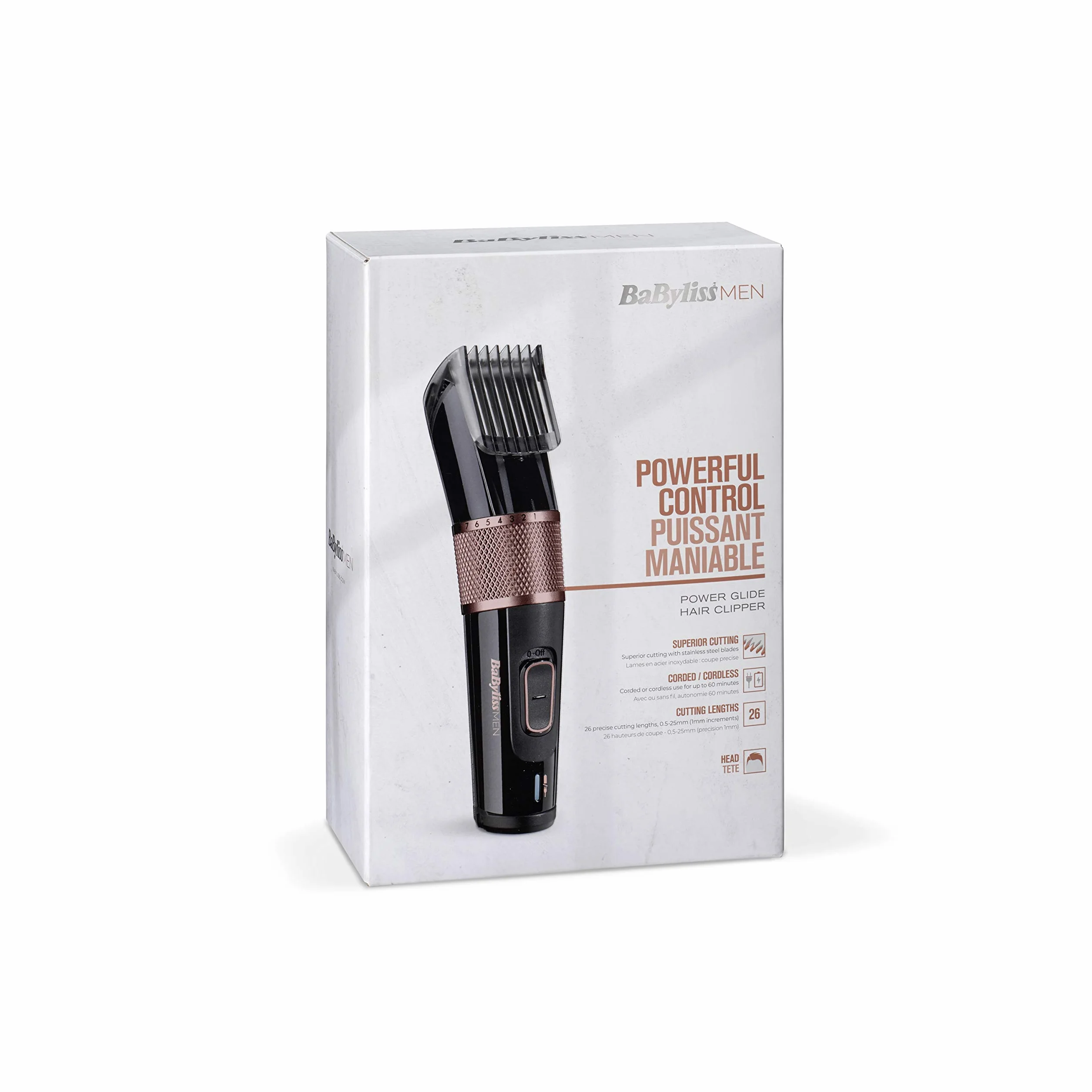 BaByliss - E974E - Tondeuse cheveux Powerglide Design Léger