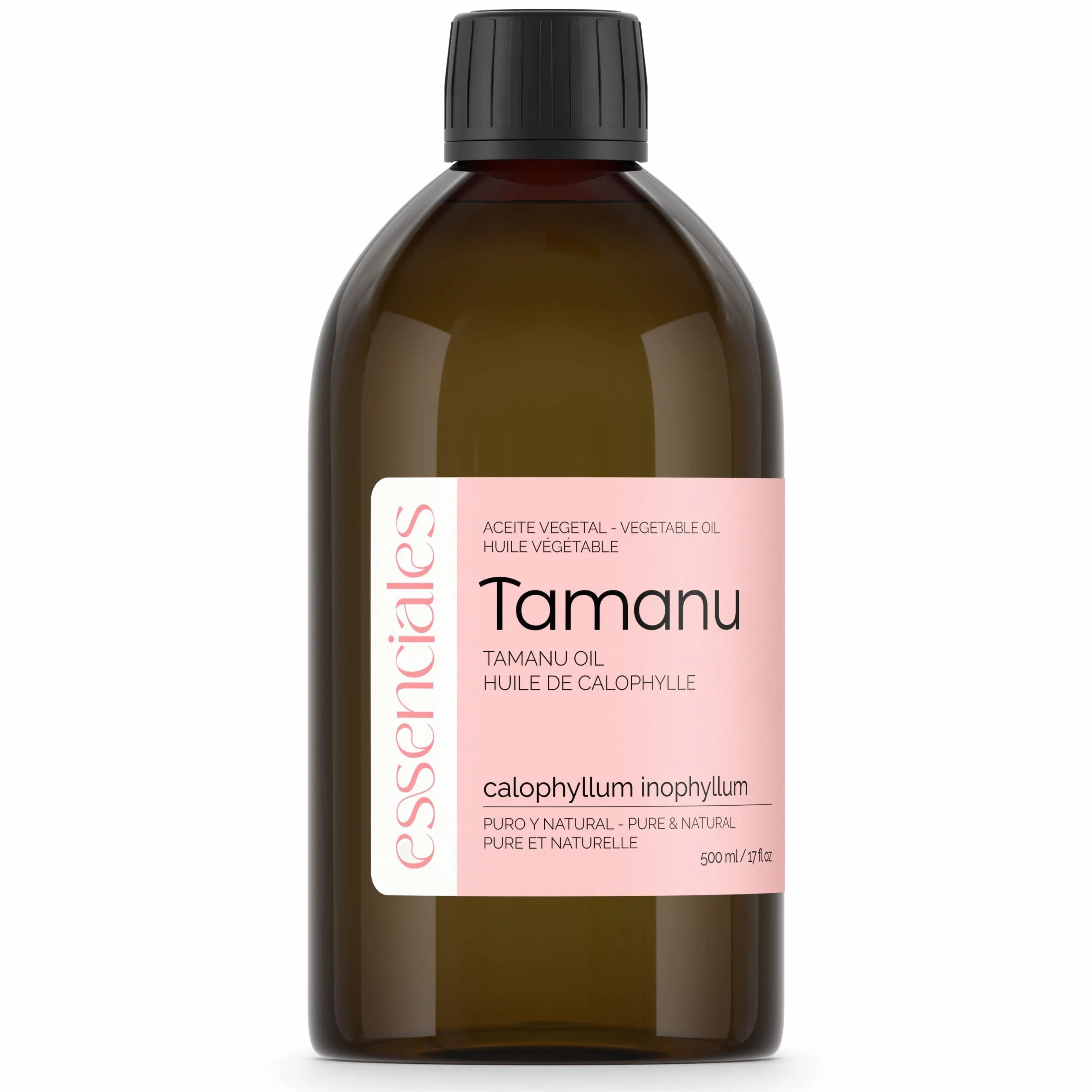 Huile végétale de Takamaka/Calophylle BIO 100% pure 500 ml - Calophyllum inophyllum - Soin visage, corps et cheveux