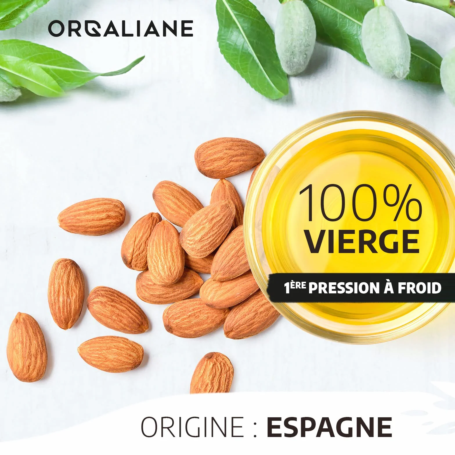 Huile d'Amande Douce 900 ml 100% Naturelle Pression à froid