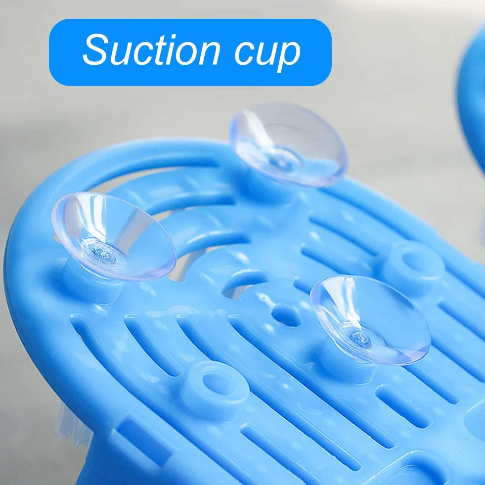 Fdit Chausson de Nettoyage des Pieds, Brosse de Nettoyage des Pieds, épurateur de Pied d'aspiration pour Douche de Lavage, Pantoufles de Masseur de Spa