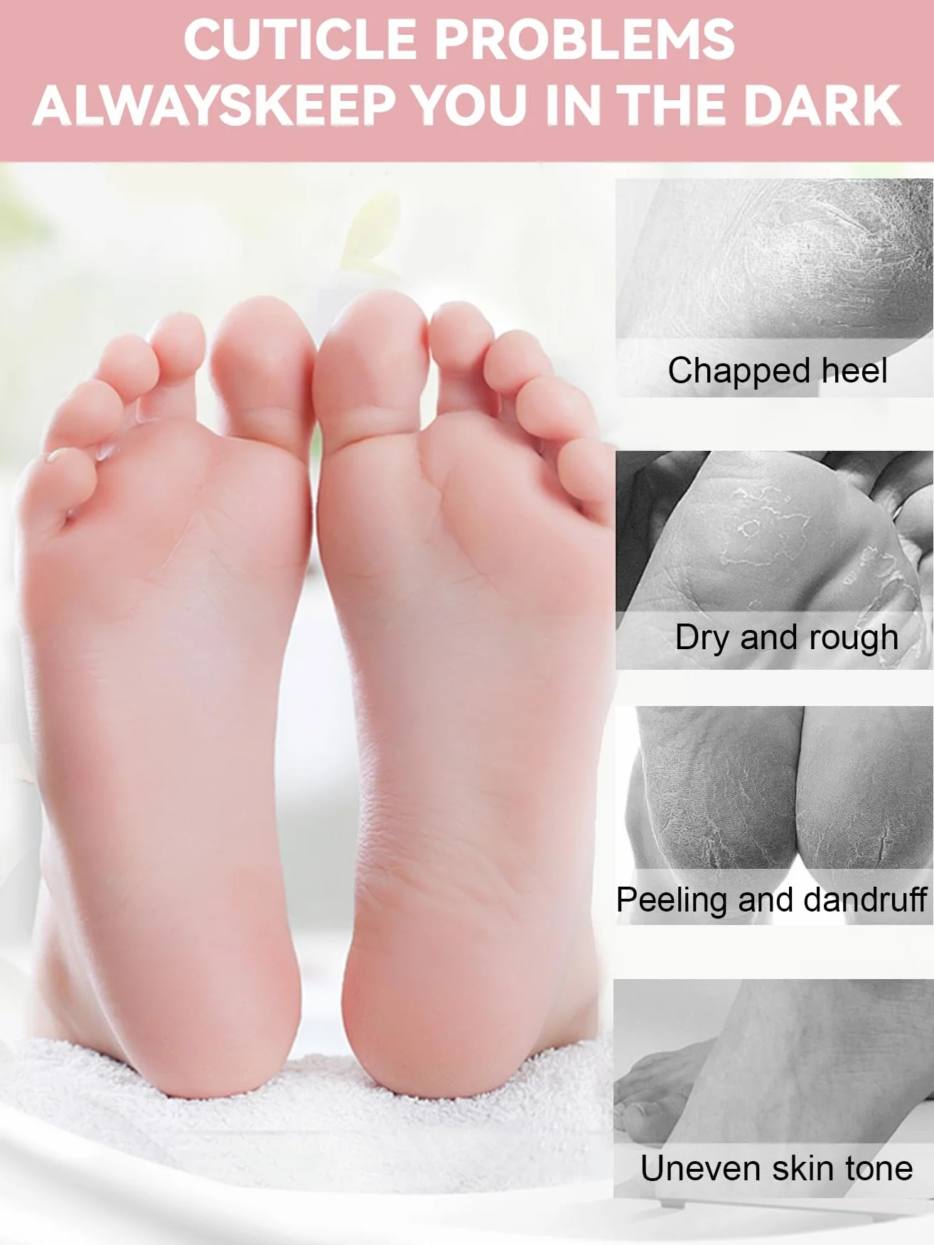 Chaussettes Hydratantes Pieds Secs Antidérapant Silicone Réutilisables 36-44