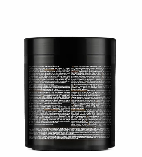 Poudre Décolorante Blanche 9 Tons Vegan 500 g | Poudre décolorante blanche ultra légère et végétalienne qui éclaircit jusqu'à 9 tons sans poussière
