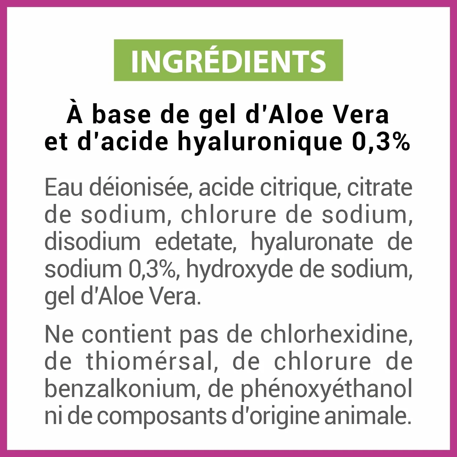 DACRYO® Hydratation des yeux secs Solution ophtalmique Acide Hyaluronique gel d'aloe vera 10ml