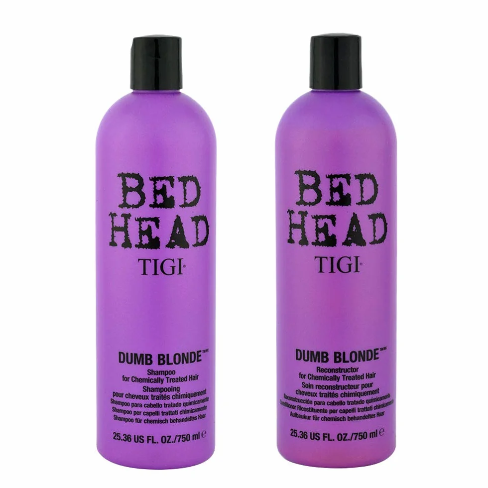 Bed Head by Tigi Dumb Blonde Shampooing et après-shampooing pour cheveux blonds, lot de 2 x 750 ml