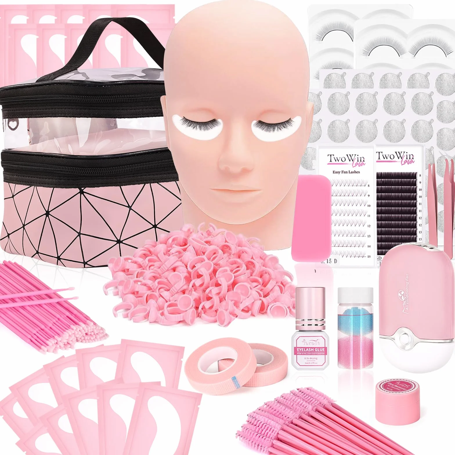 kit extension cils, TwoWin kit extension de cils complet debutant
