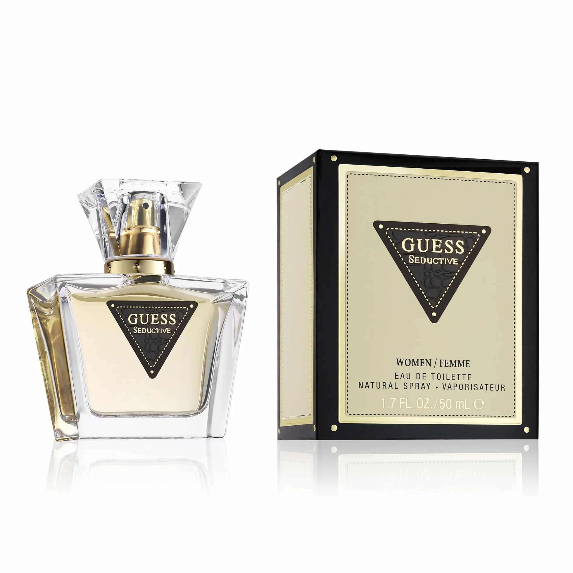 GUESS Seductive, Eau de Toilette pour Femme, Parfum Fruité Floral, Parfum Sensuel Longue Durée, 50 ml