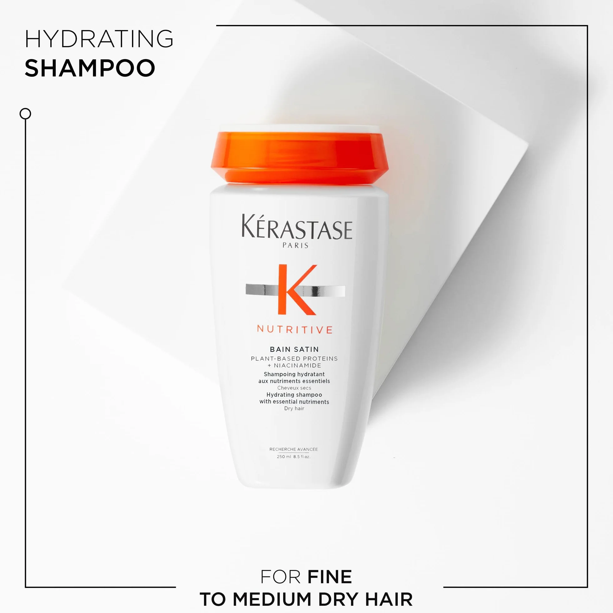 KERASTASE Nutritive Bain Satin Shampoing Riche en Nutriments Essentiels Sans Sulfate