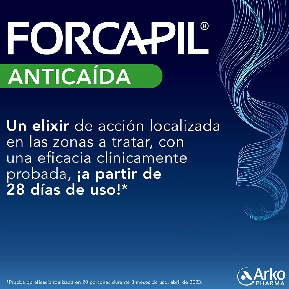 Arkopharma Forcapil Sérum Anti-Chute Renforce les Cheveux Réduit la Chute Stimule la Croissance Densité Résistance