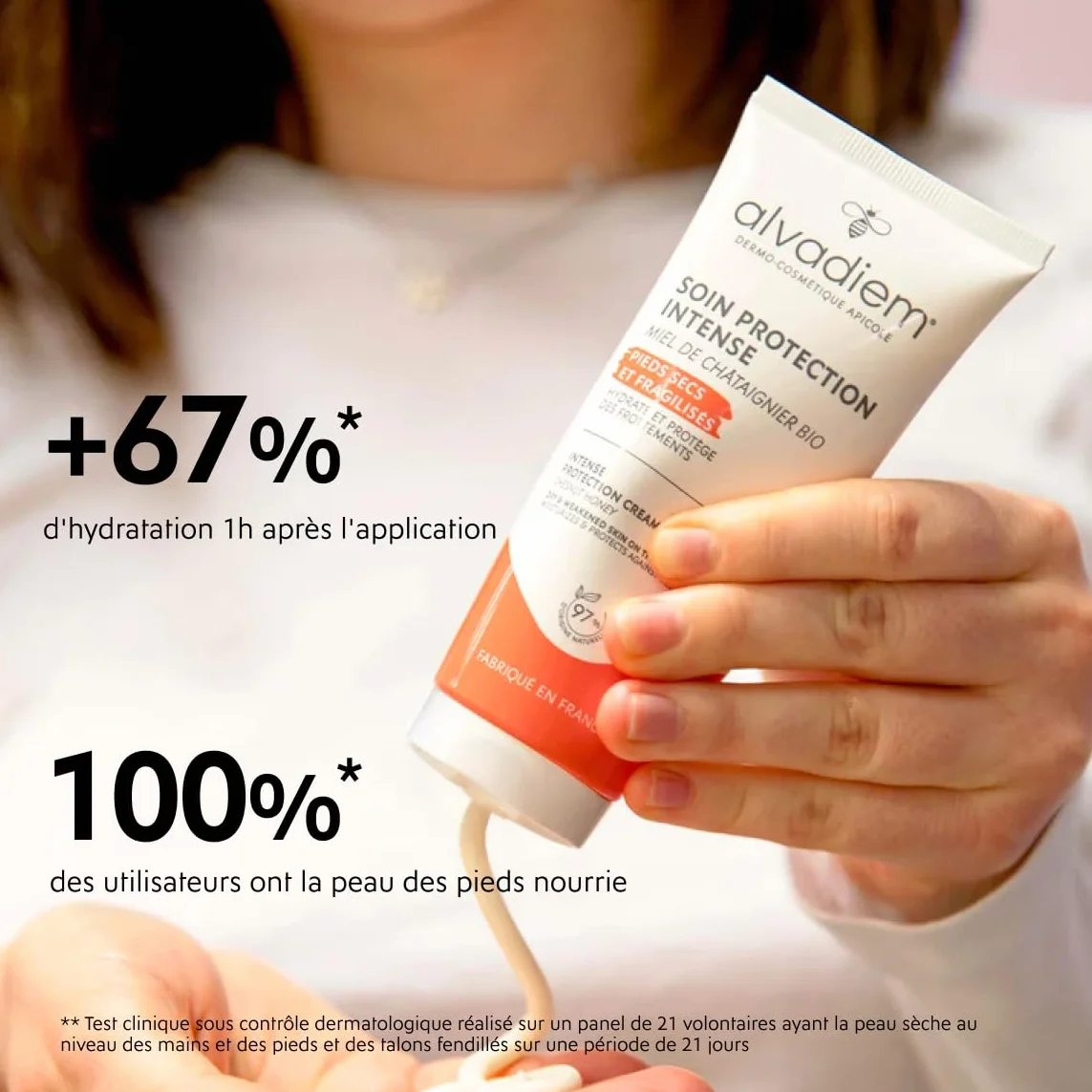 Alvadiem Soin Protection Intense Crème Pieds Très Secs Diabétiques 100 ml
