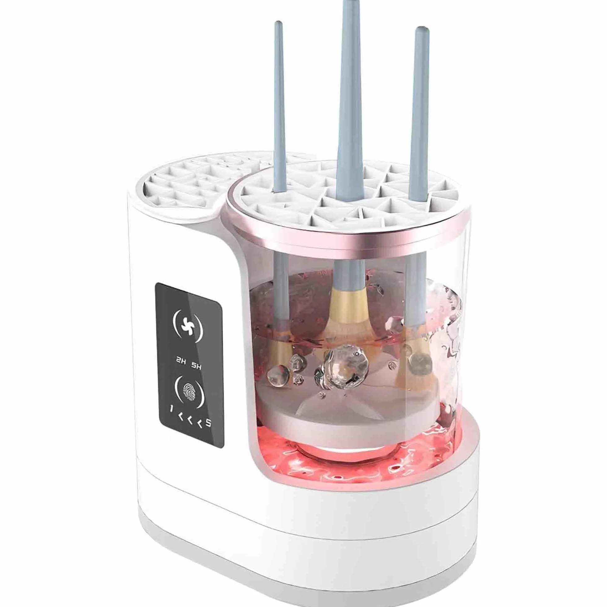 Nettoyeur de pinceaux de maquillage électrique, outil de nettoyage automatique USB, machine détachable des pinceaux de beauté, nettoyage cosmétique à séchage rapide