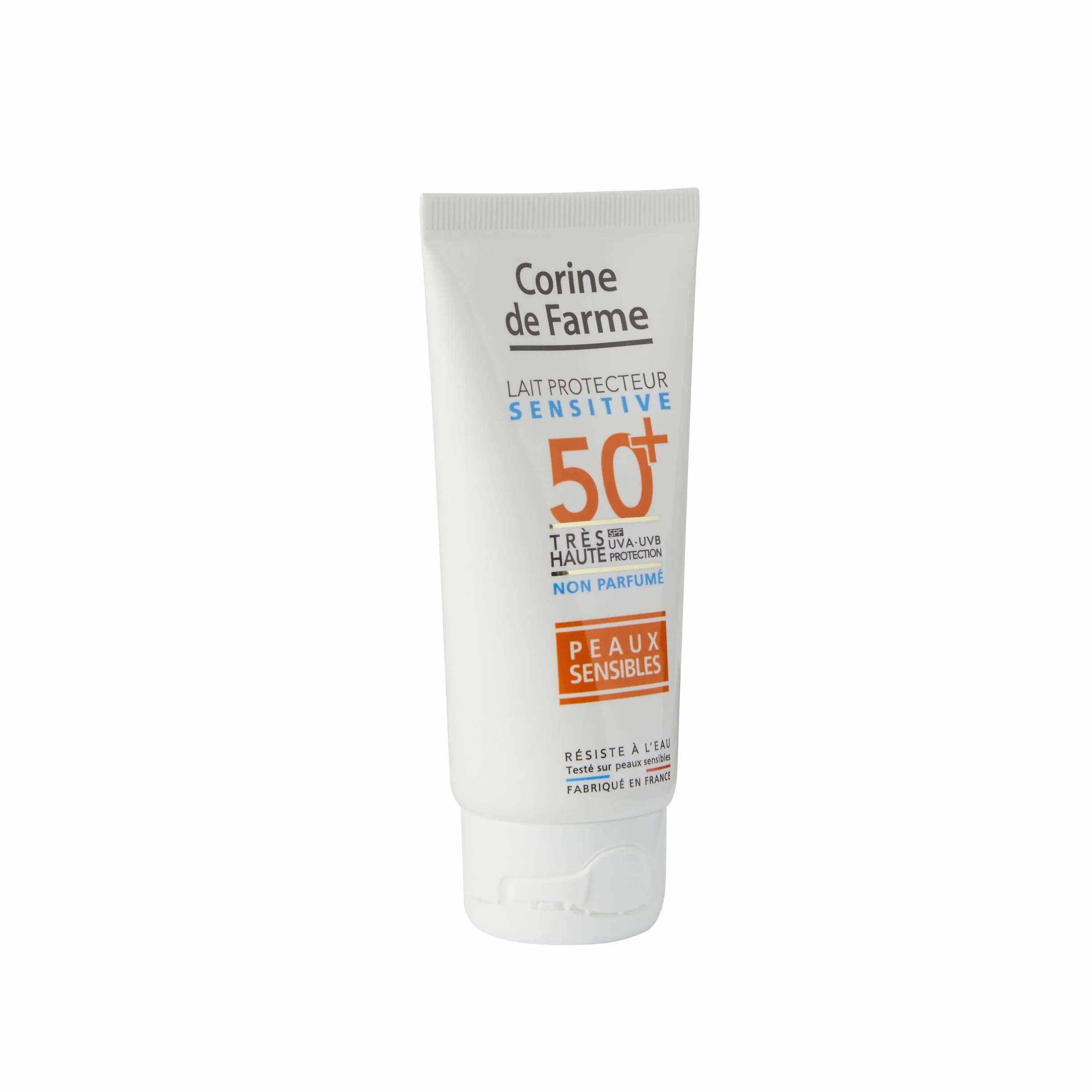 Corine de Farme Lait Protecteur Sensitive SPF50+ Très Haute Protection UVA UVB Peaux Sensibles 50 ml