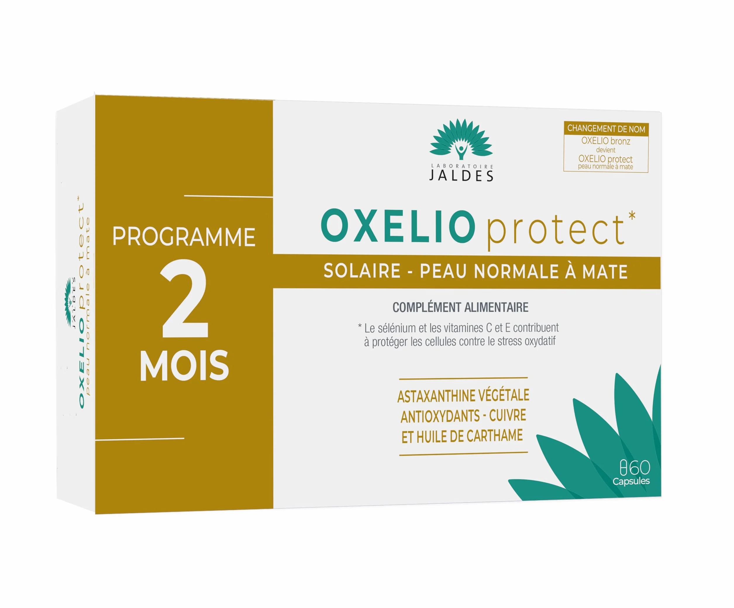 OXELIO Protect Peau Normale à Mate 60 Capsules Sublime le Bronzage Laboratoire Jaldes