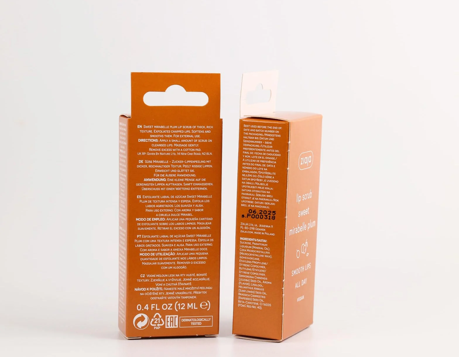 NOVA ENGEL Exfoliante Labial De Azúcar Sunny Mango 12 ml