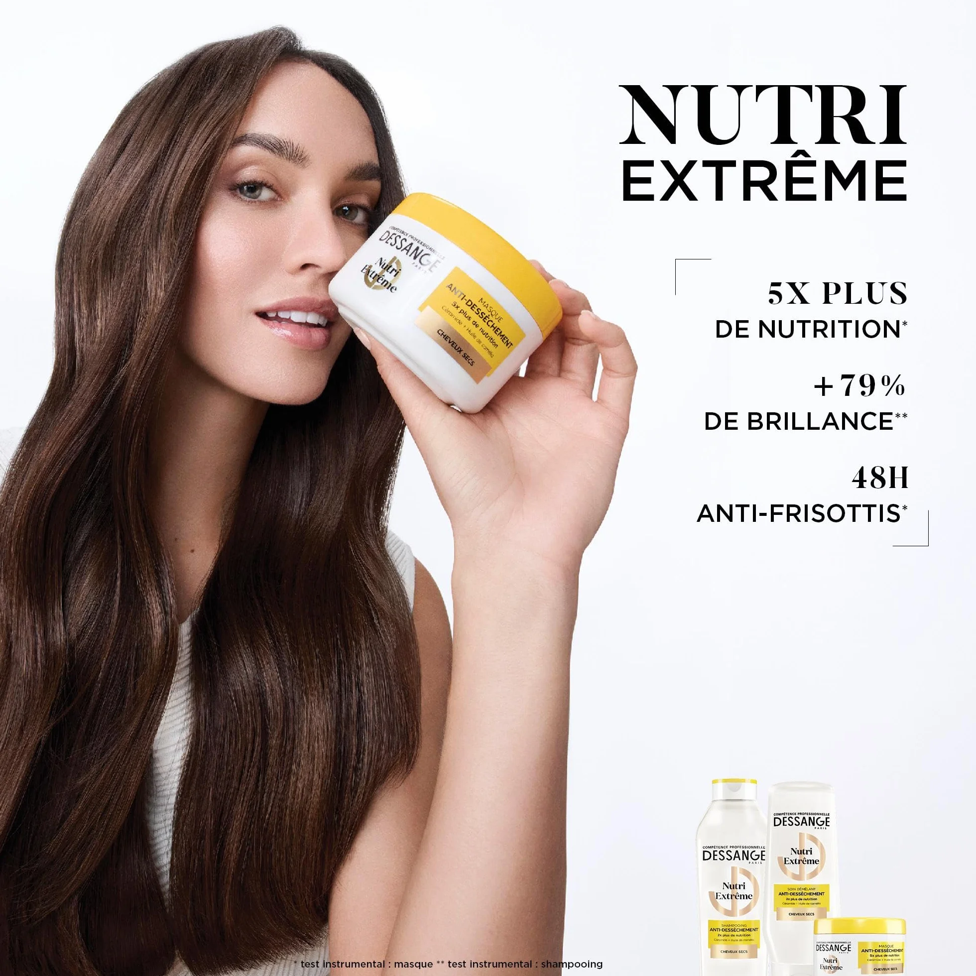 DESSANGE Masque Cheveux Anti-Dessèchement Nutri-Extrême Céramide Huile De Camélia 280ml