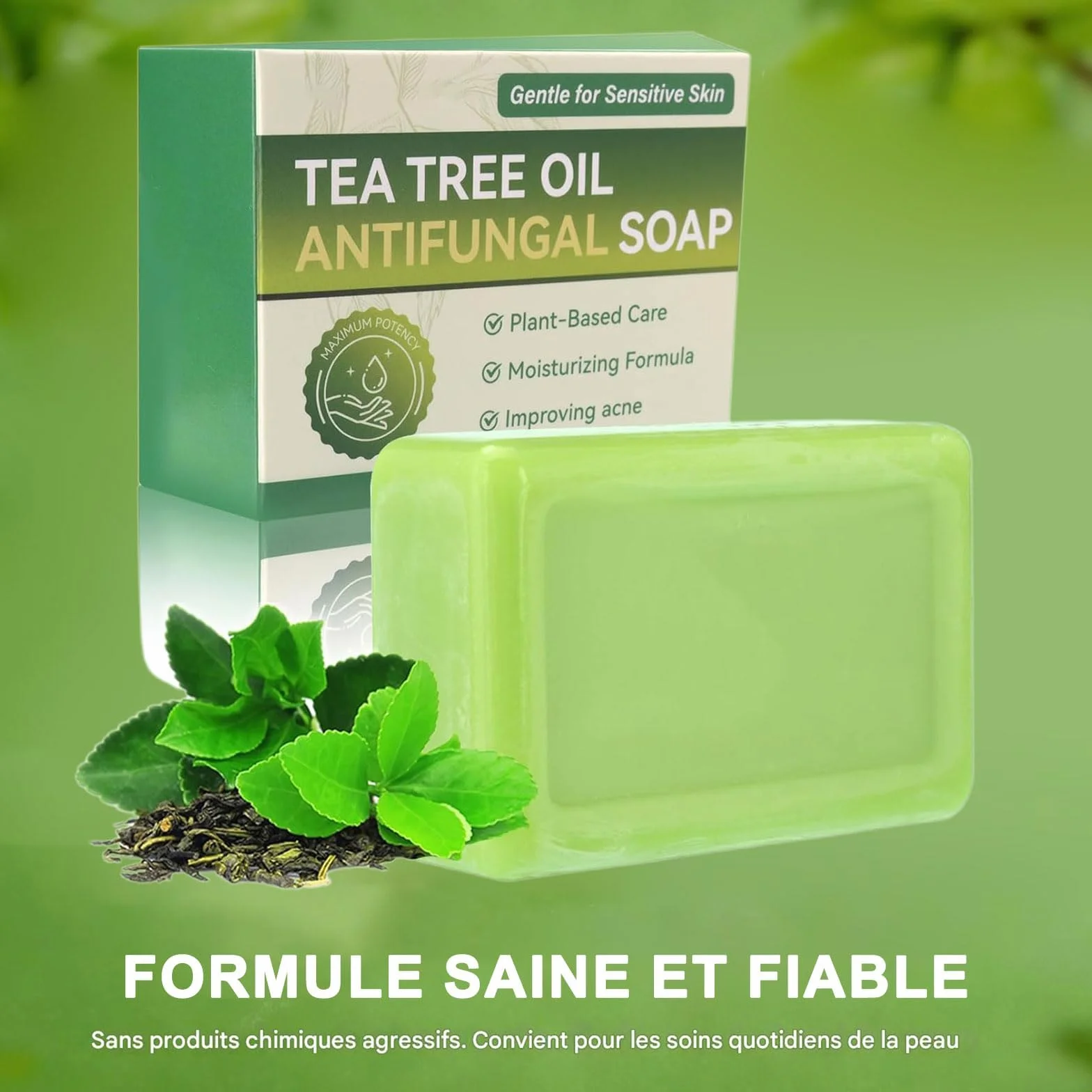 Nola Rituel Savon Ongique Antifongique élimine Transpiration Odeurs Démangeaisons Acné Pied Athlète Folliculite