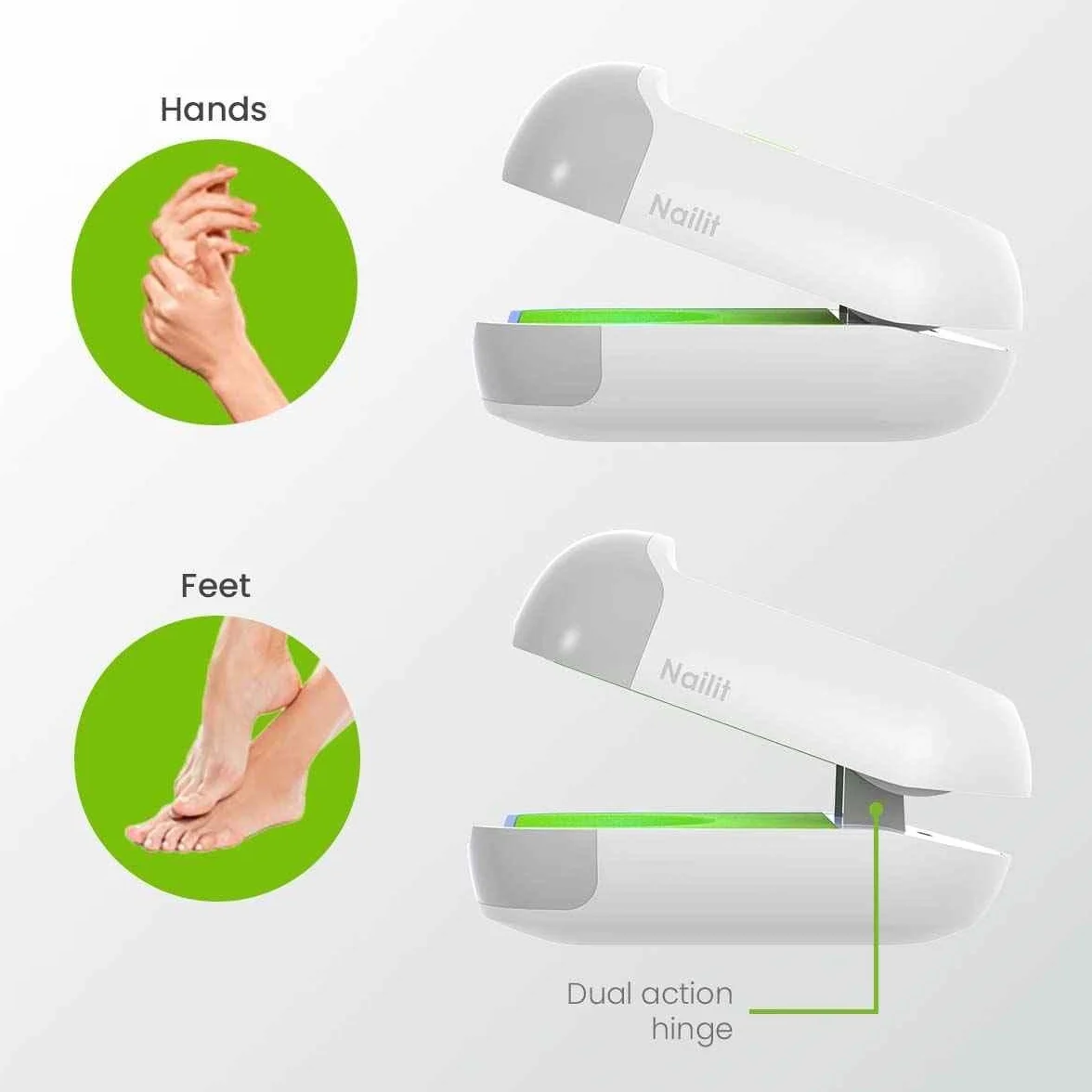 TensCare Nailit Laser Nettoyage et Soin des Ongles