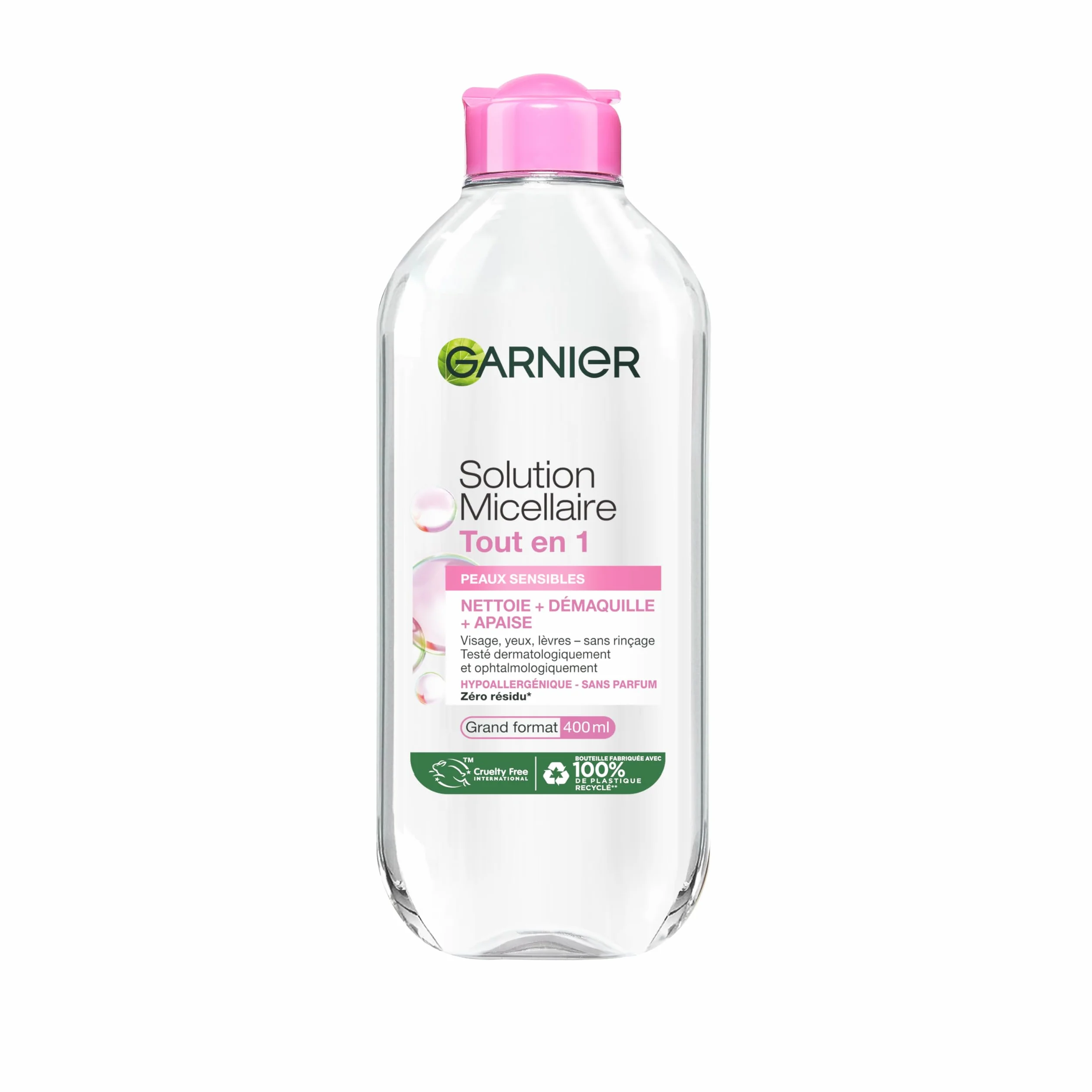 GARNIER Skin Active Solution Micellaire Tout-En-1 400 ml Peaux Sèches & Sensibles