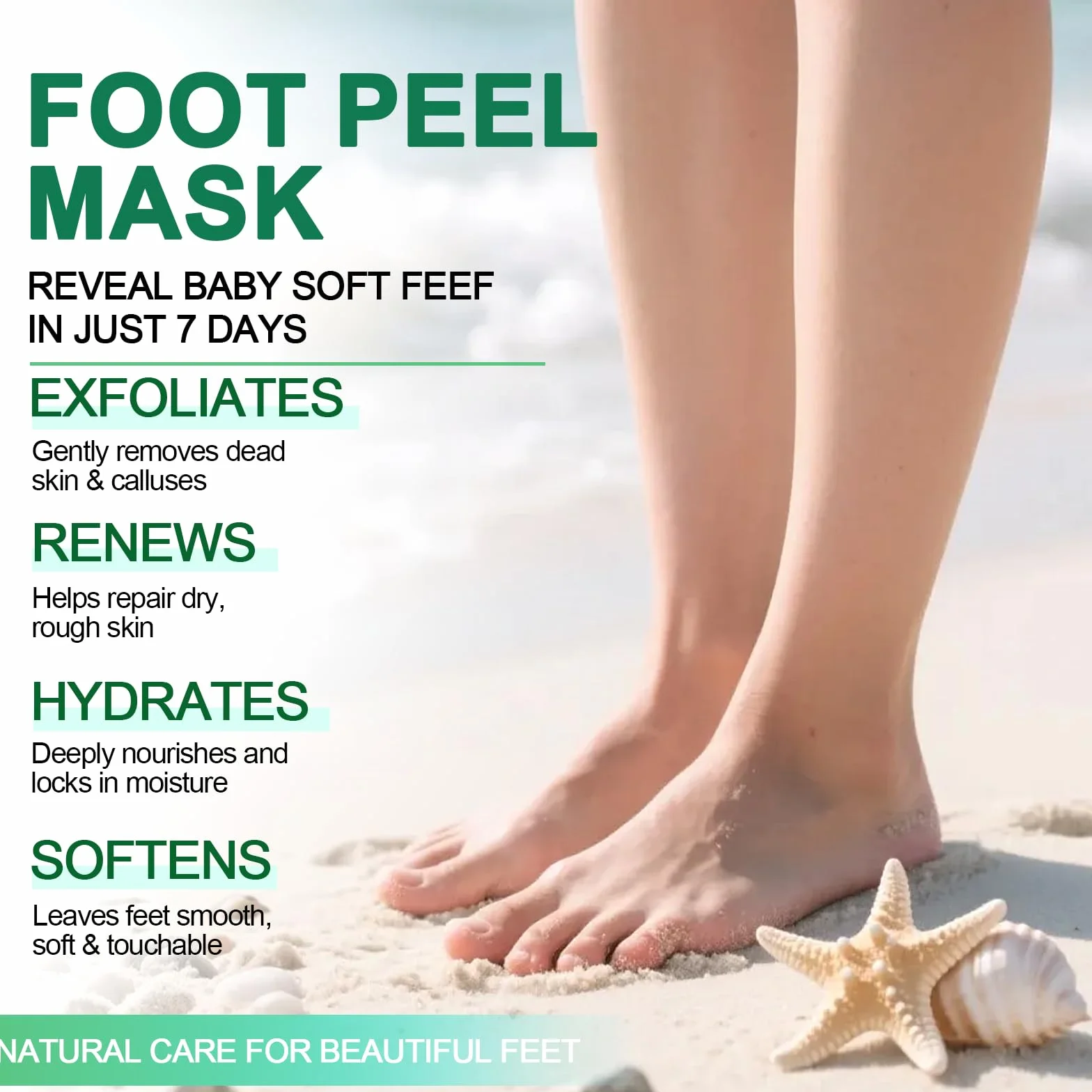 Masque Pied Exfoliant Anti Callosités, Peeling Pieds Nourrissant Hydratant, Aloe Vera & Avocat & Pêche