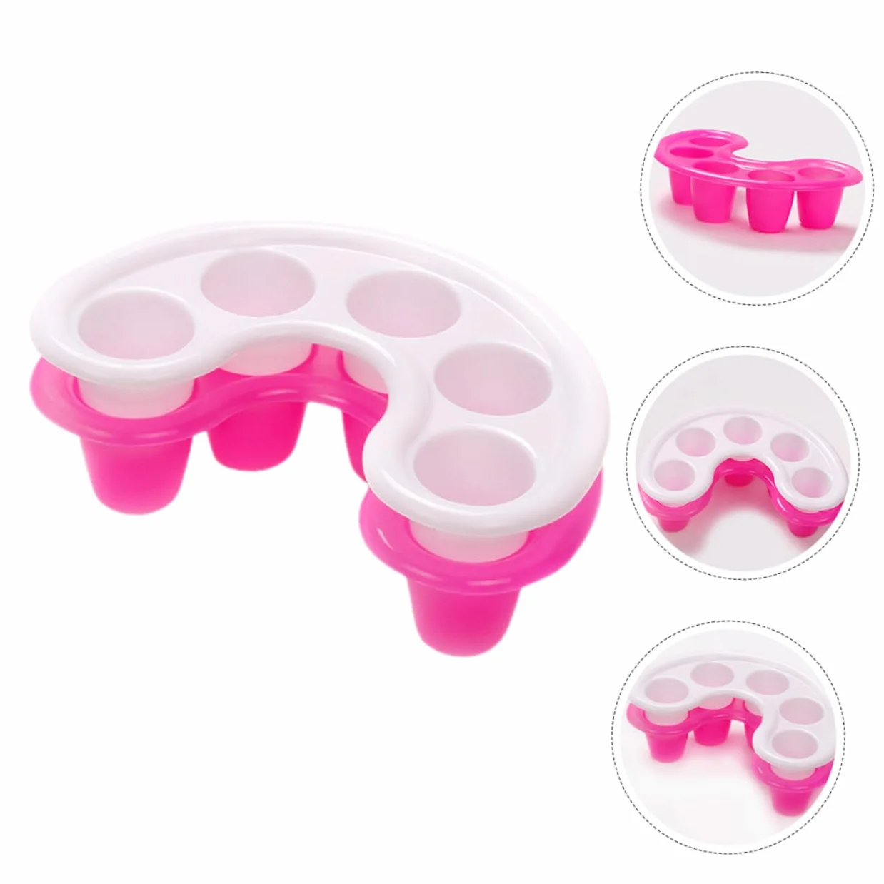 Bols De Trempage Pour Ongles Plastique Manucure Dissolvant Vernis Semi Permanent 2 Pièces
